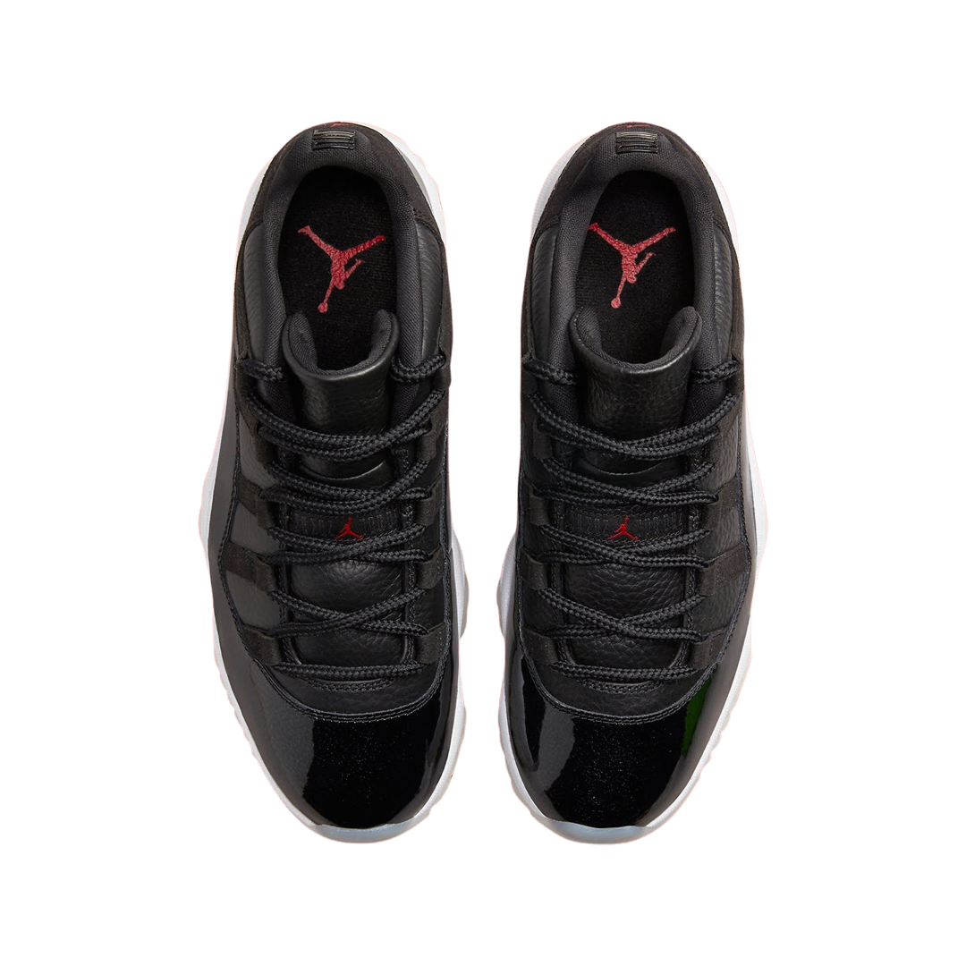 Air Jordan 11 Low Retro '72-10' Men's Basketball Shoes - Black/Gym Red/White Sail - Perfect for Casual Wear & Court Performance
