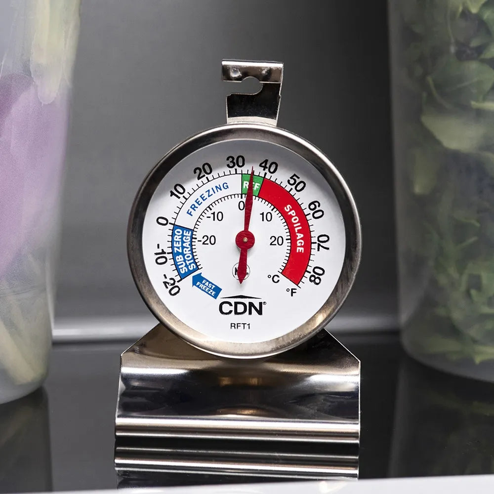 Accurate CDN NSF Fridge Freezer Thermometer - Digital Refrigerator Temperature Monitor for Food Safety & Storage - Perfect for Home, Restaurant, and Commercial Use