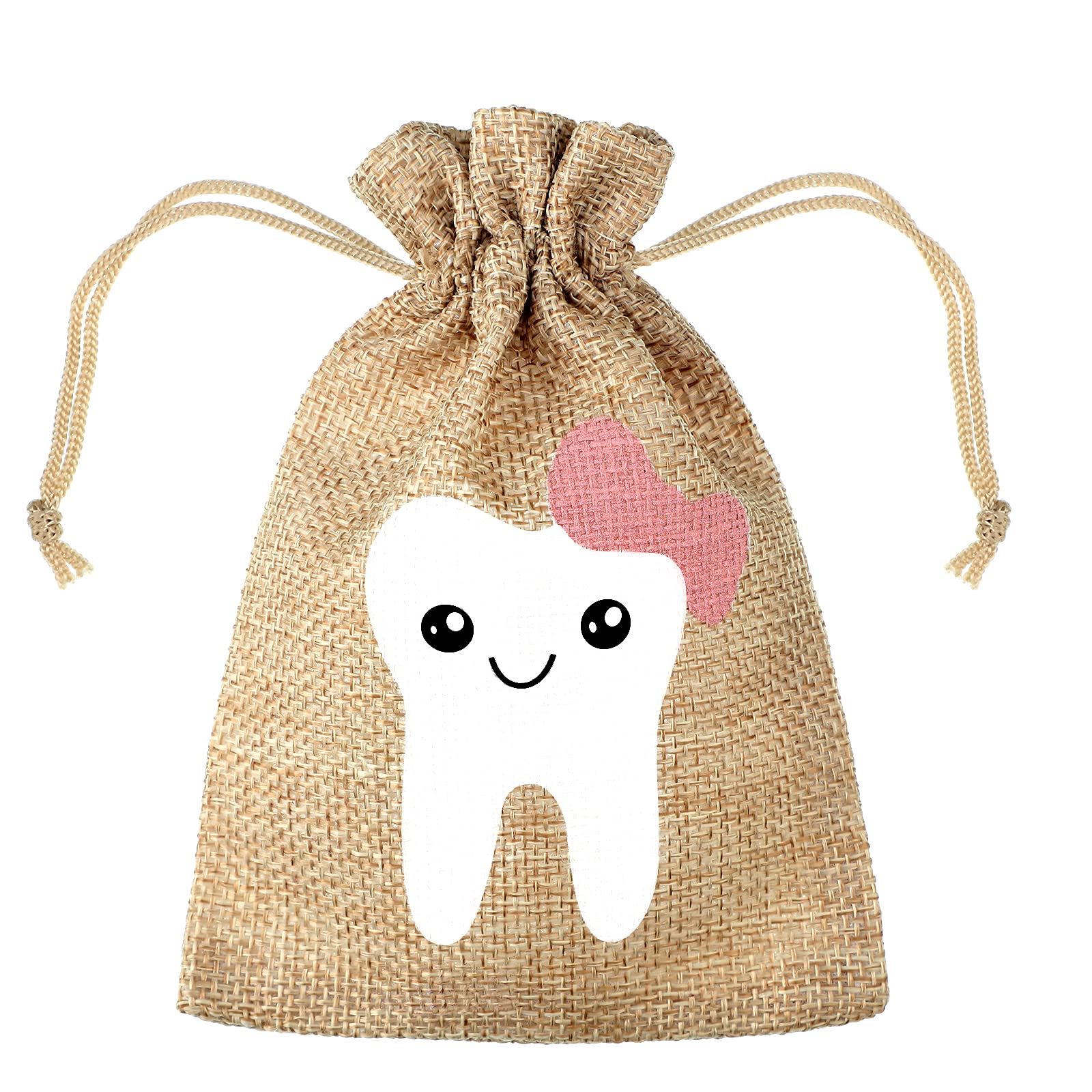 Fairy Tooth Keepsake Bag for Kids - Under Pillow Tooth Holder for Boys & Girls - Baby Shower Birthday Gift - Pink Tooth Fairy Pouch (Perfect for First Lost Tooth & Childhood Memories)
