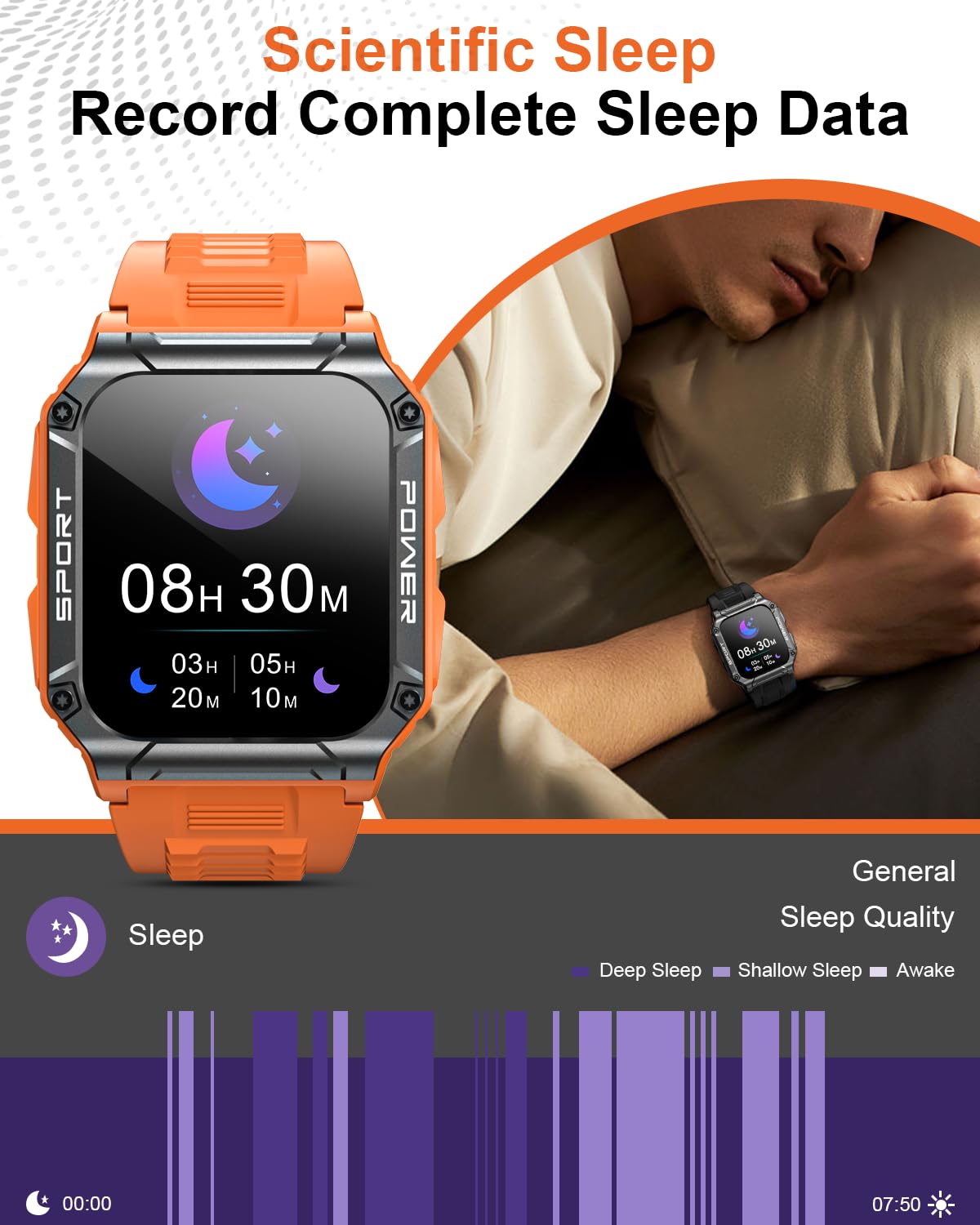 Hohosb Sport Smart Watch for Men & Women - 1.95