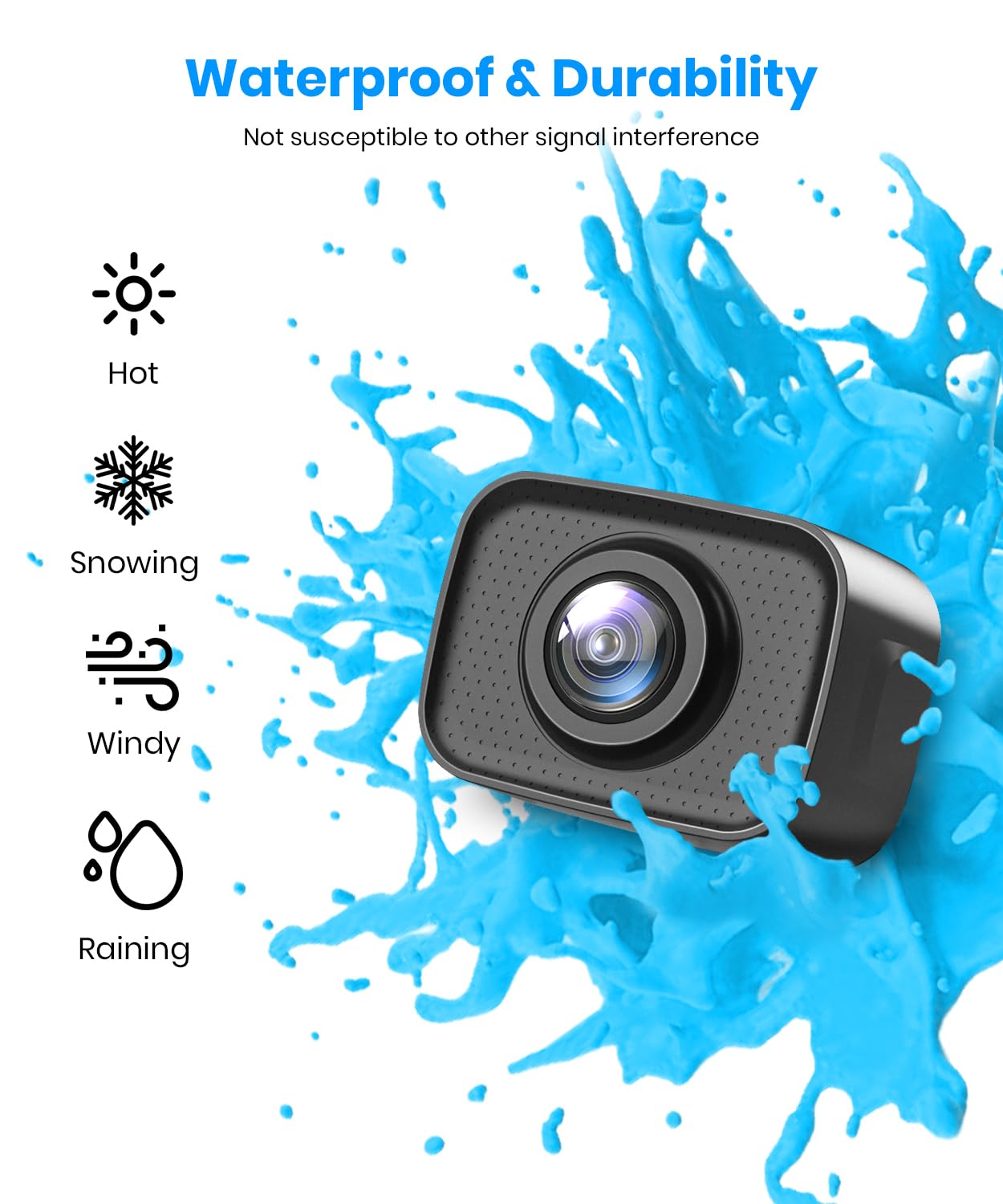 AUTO-VOX W7Pro 5 Inch HD Wireless Backup Camera System with Stable Digital Signal & Dual Channel Color Night Vision - Easy Install Rear View Camera for Car, SUV, Pickup Truck, Van | Perfect for Parking, Reversing & Night Driving Safety