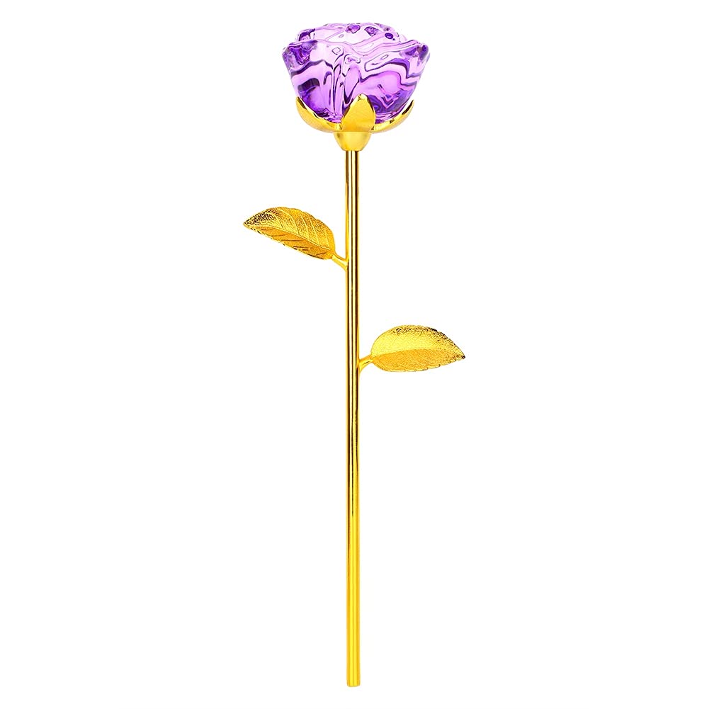 24K Gold Plated Artificial Rose - Elegant Gift for Anniversary, Wedding, Valentine's Day - Perfect for Home Decor, Table Centerpiece & Romantic Surprises