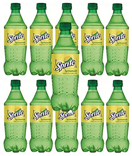 Sprite Lymonade Lemon-Lime & Lemonade Soda - 20oz Bottles (10-Pack, 200oz Total) | Refreshing Citrus Drink for Parties, BBQs & Summer Refreshment