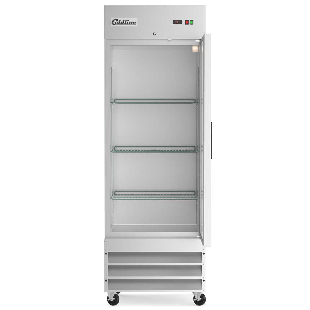 Coldline C19F 29 Inch Solid Door Commercial Reach-In Freezer - Narrow Depth Design for Space Saving - Perfect for Restaurants, Grocery Stores, and Commercial Kitchens
