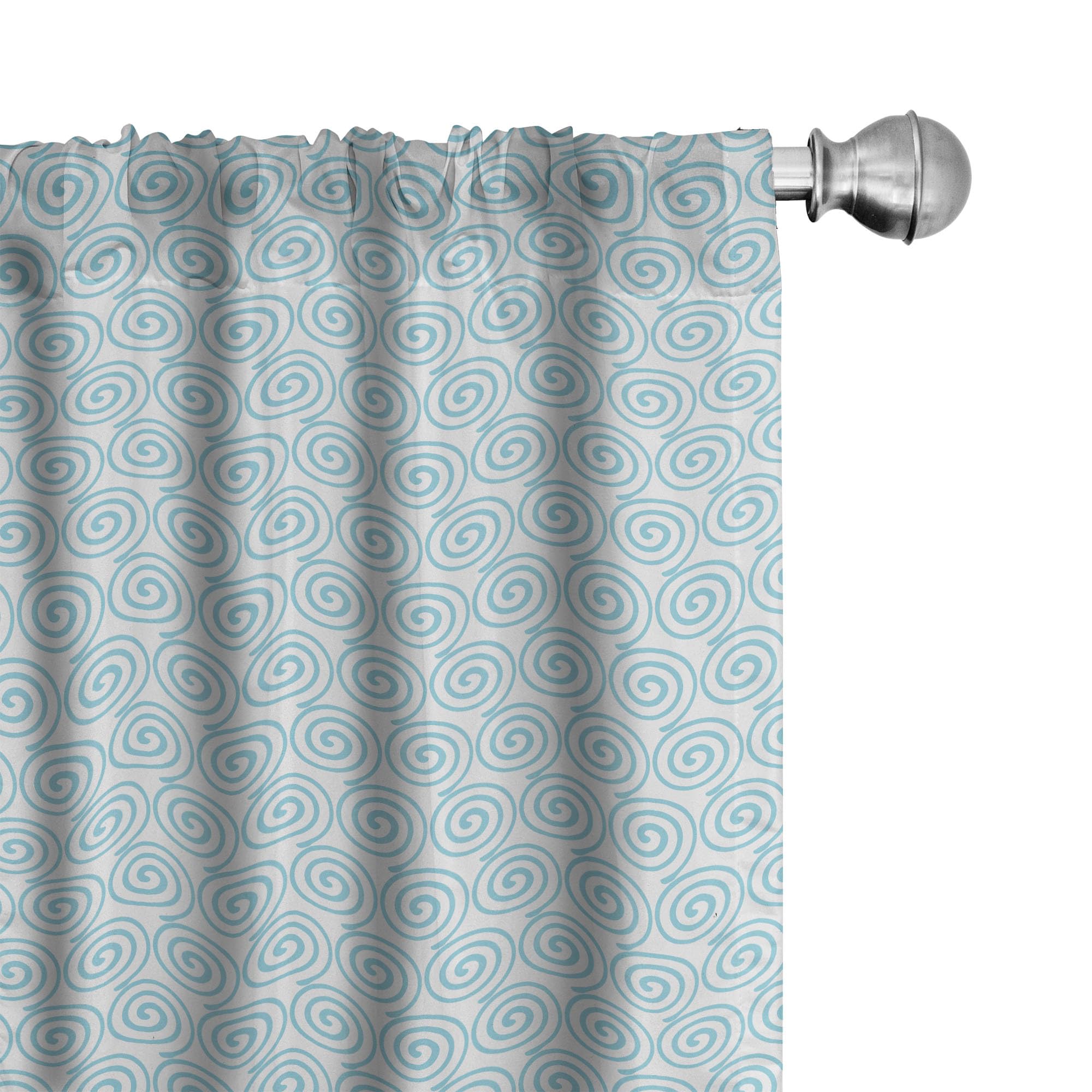 Vintage Blue Window Curtains Set of 2 - 28