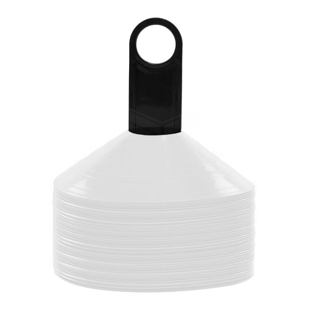 50 Pack White Disposable Ice Cream Cones - Bulk 2 Cone Set for Parties, Events & Dessert Shops