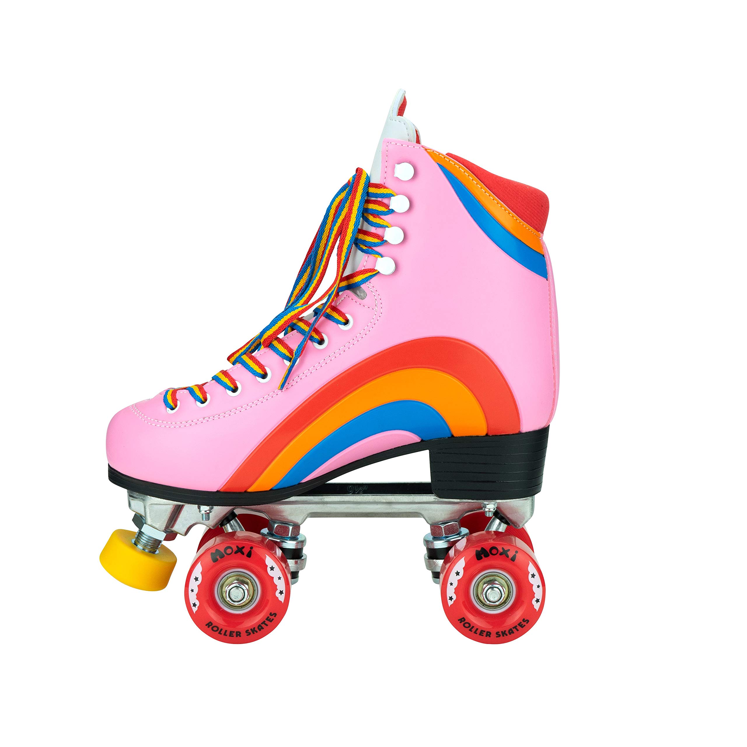 Moxi Rainbow Rider Roller Skates for Women - Cute & Stylish Quad Roller Skates with Colorful Design | Perfect for Outdoor Skating, Rink Parties & Retro Fashion Looks