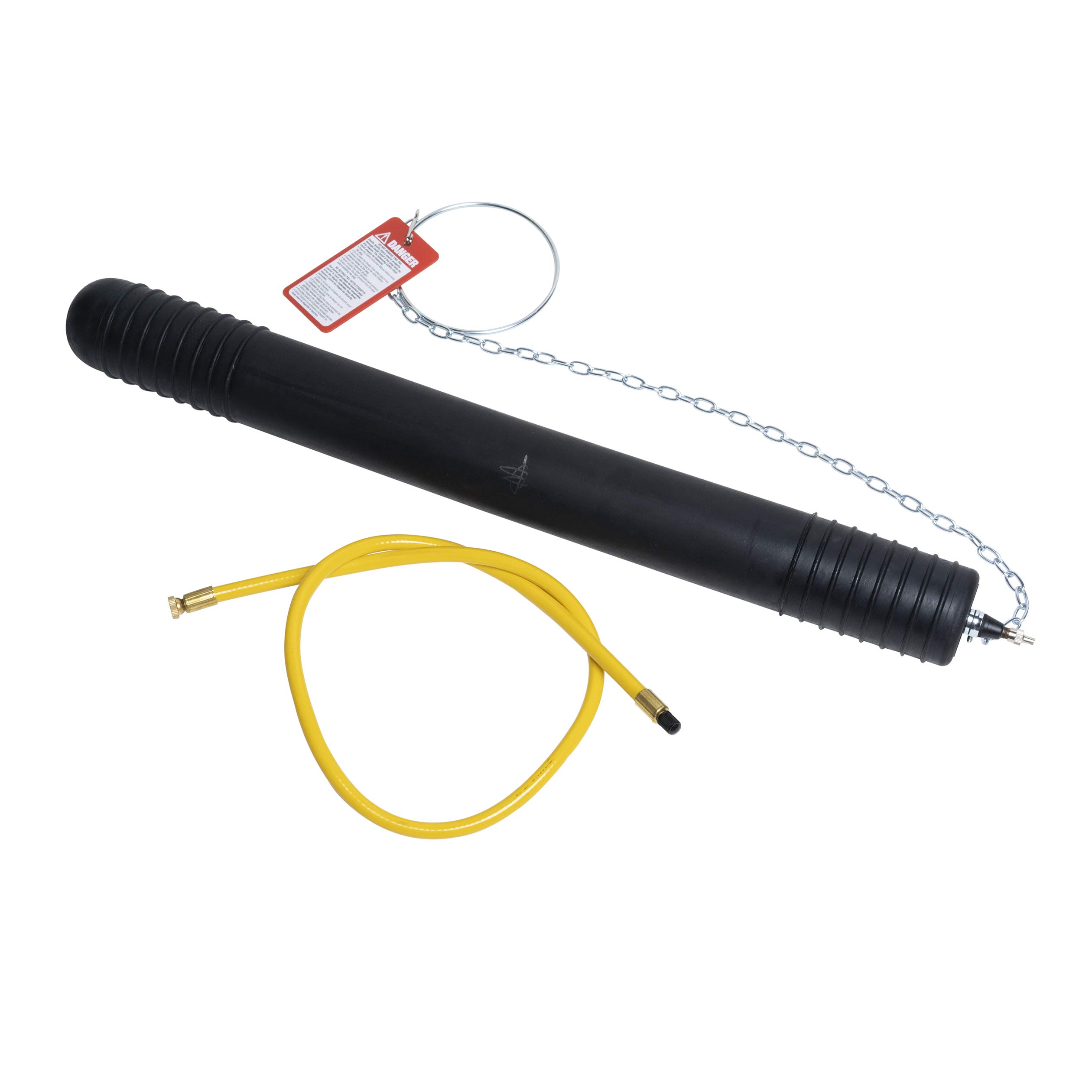 Oatey Cherne 271047 4-Inch Long Test Ball Plug for Drain Pipe Testing - Durable Plumbing Tool for Sewer & Drain Cleaning (Orange Color) - Perfect for Plumbers, Contractors & DIY Home Repairs