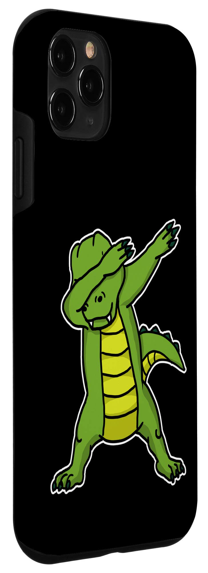 Funny Dabbing Crocodile iPhone 11 Pro Case - Cool Alligator Dance Design - Perfect Gift for Animal Lovers & Trendy Phone Accessories - Great for Parties, Gifts & Everyday Use
