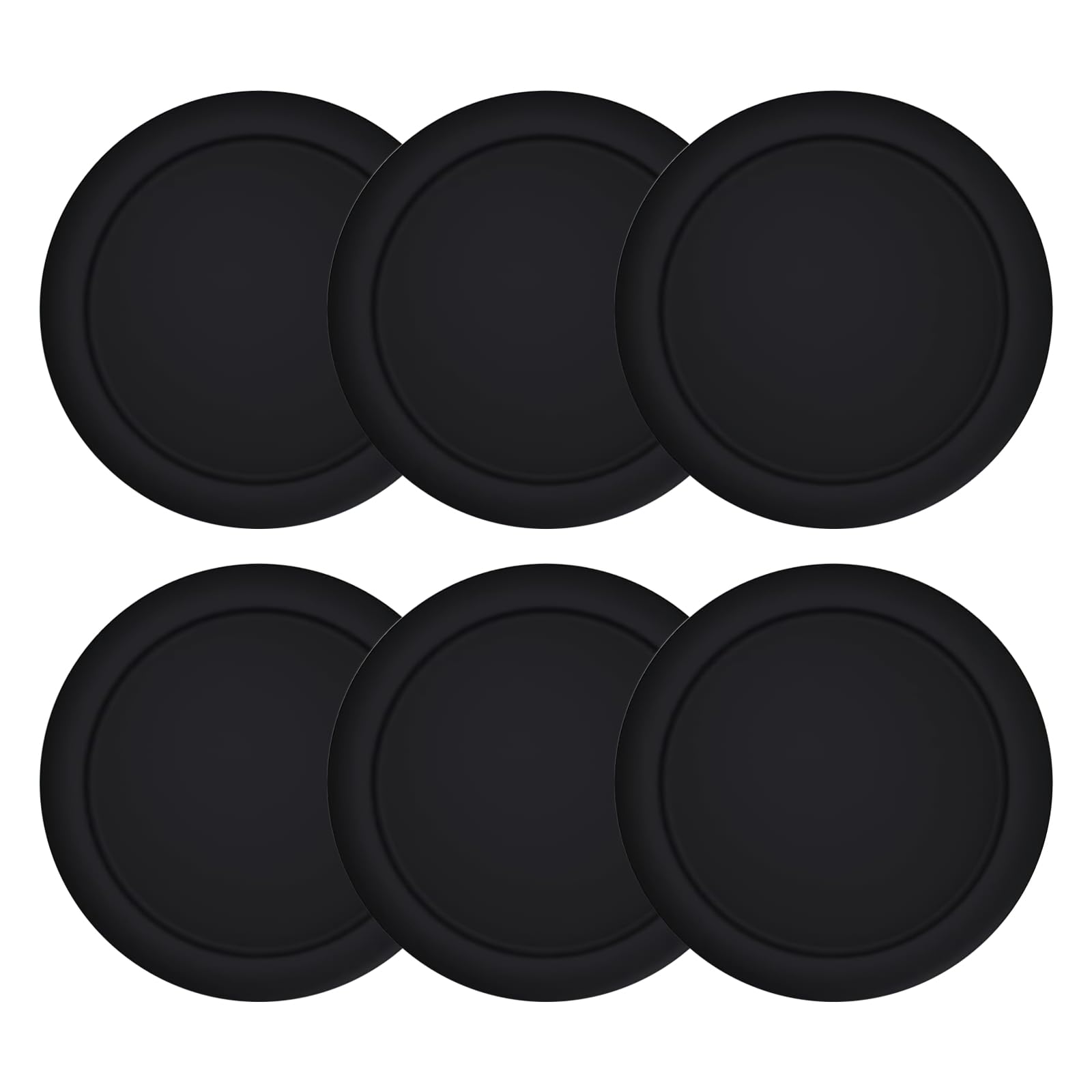 6 Pack Silicone Thumb Grips for Nintendo Switch/Lite/OLED - Ergonomic Joystick Caps for Enhanced Gaming Comfort - Perfect for Switch Controllers, Joy-Cons & Pro Controllers (Black) - Ideal for Long Gaming Sessions & Improved Grip