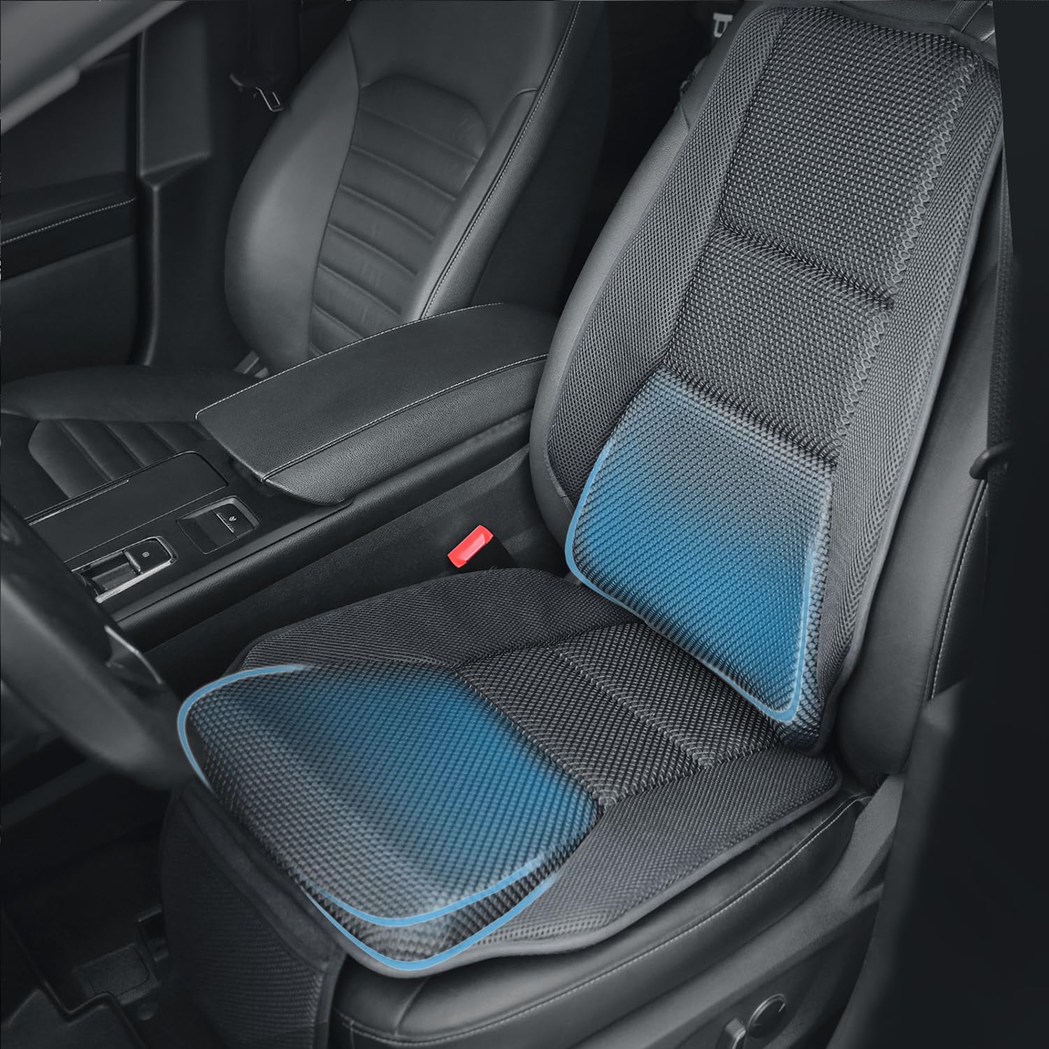 Premium Memory Foam Car Seat Cushion for Drivers - Orthopedic Support for Back & Butt Pain Relief - Universal Fit for Cars, SUVs, Trucks - Perfect for Long Commutes & Road Trips