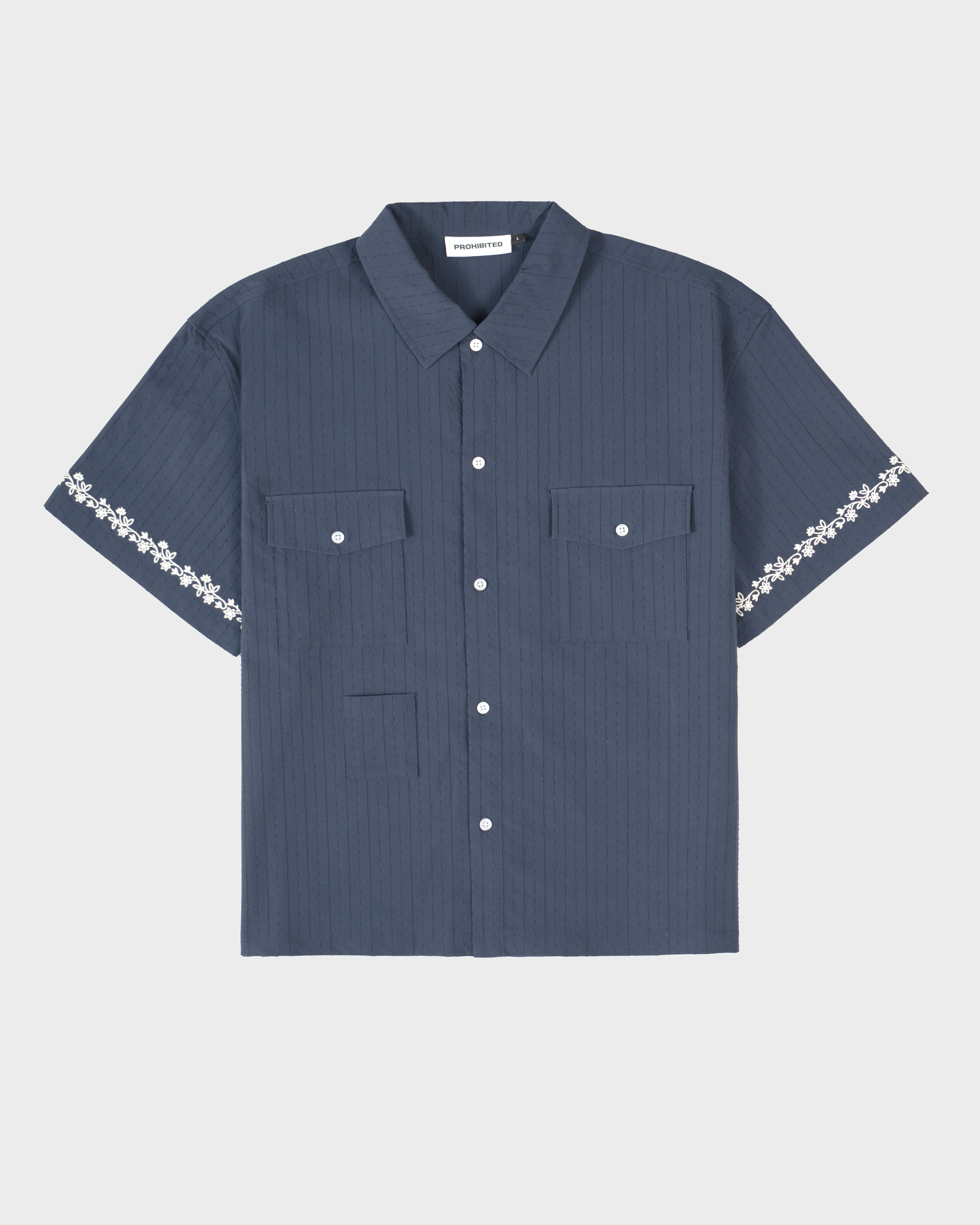 Men's SC Western Shirt in Navy Blue - Stylish Cowboy Shirt for Casual Wear, Rodeo, and Country Music Events