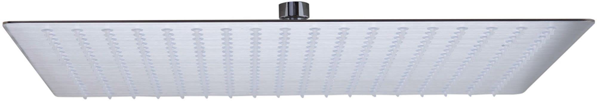ALFI RAIN16S-BSS 16 Inch Square Ultra Thin Stainless Steel Shower Head - High Pressure Rainfall Shower for Spa-Like Bathroom Experience, Perfect for Modern & Luxury Home Bathrooms