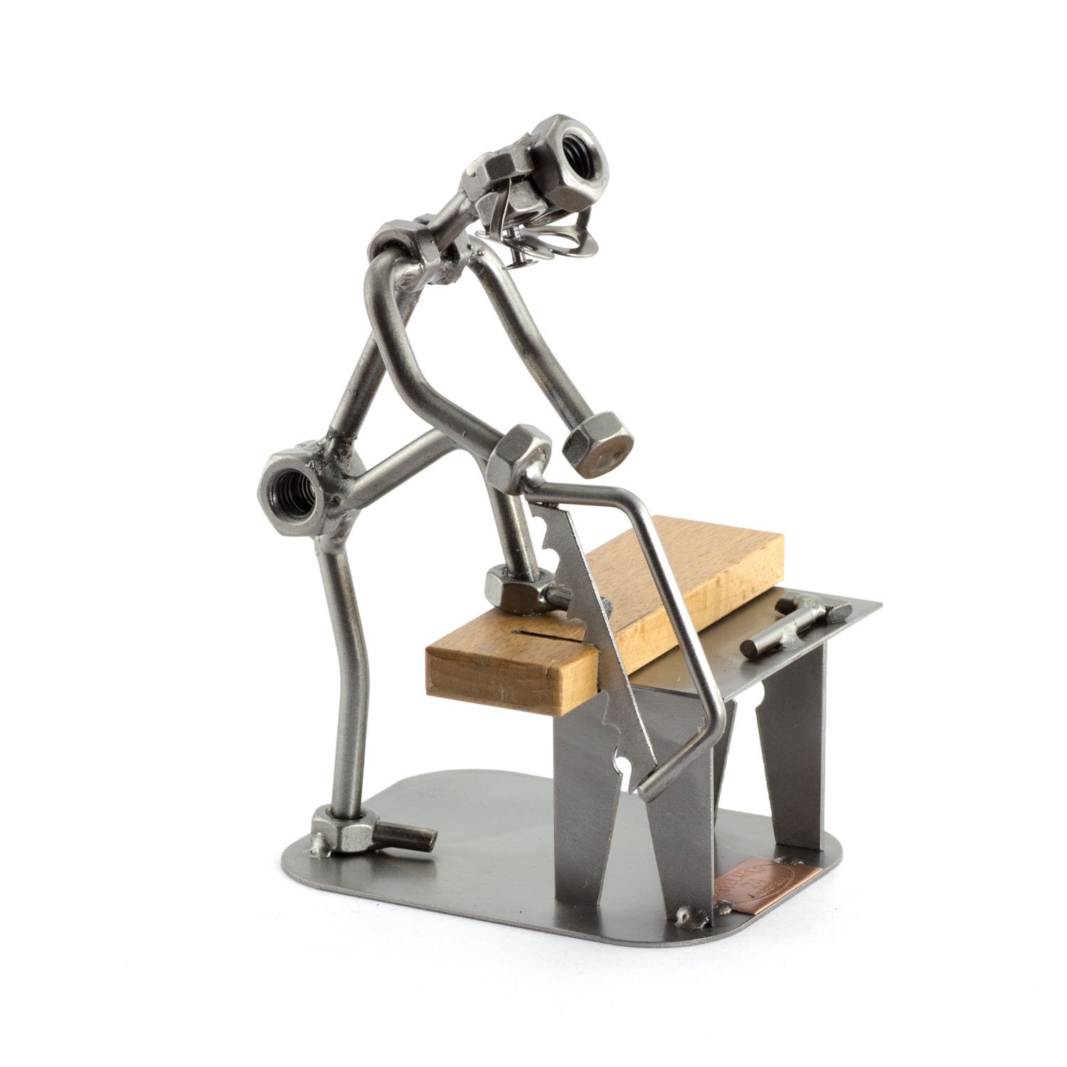 DIY Metal Sculpture Kit - Handmade Nuts and Bolts Figurine Craft Set | Made in Germany | Creative Home Decor & Unique Gift Idea for Men