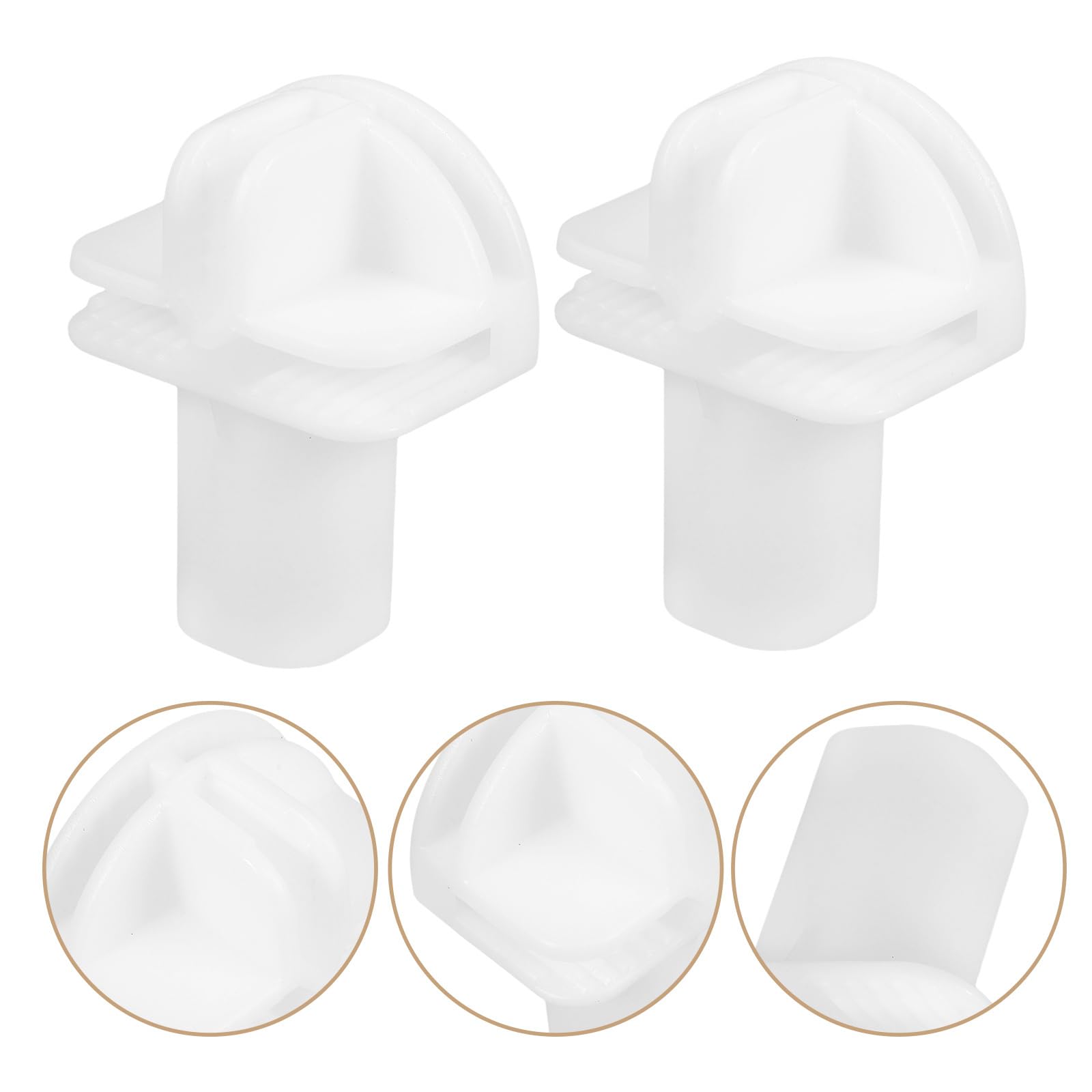 White Plastic Wire Cube Connectors - 8pcs Modular Closet Organizer Buckles for Metal Grid Shelving Units | Perfect for DIY Storage Cubes, Closet Systems & Wire Grid Displays