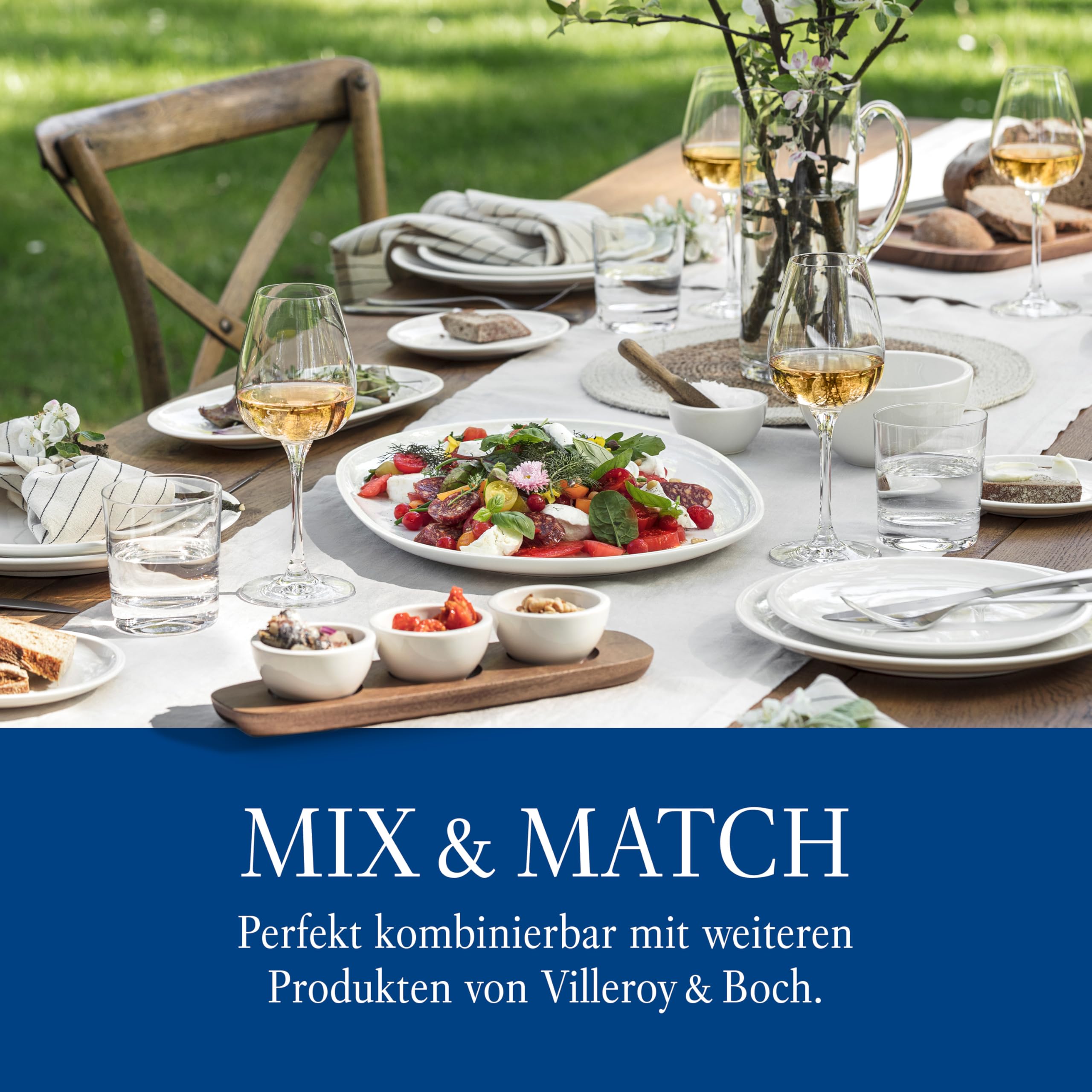 Villeroy & Boch For Me 16-Piece Dinnerware Set for 4 - Premium German Porcelain Plates, Bowls & Mugs - Elegant Tableware for Family Dinners, Dinner Parties & Daily Use