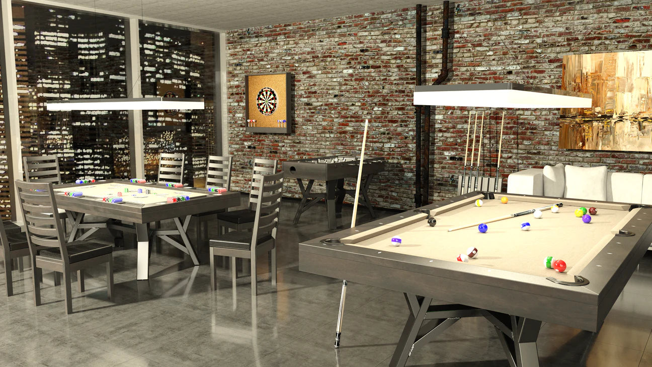 Premium Canadian Billiard Industry Pool Table - Professional 8-Foot Billiards Table for Home Game Rooms & Bars | Perfect for Entertainment & Competitive Play