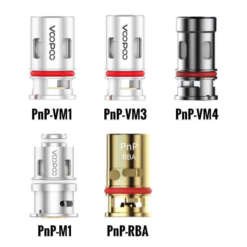VOOPOO NAVI Replacement PnP Coil & RBA Kit - Compatible with VOOPOO NAVI Pod Mod - 5-Pack Coils for Vaping - Perfect for Home, Travel, and On-the-Go Use