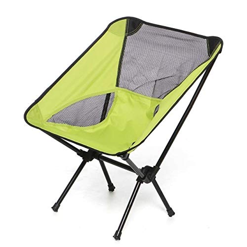 Ultralight Portable Folding Chair for Camping, Beach, Fishing - Compact Foldable Outdoor Chair with Carry Bag - Green Camping Seat for Backpacking, Picnics, Travel & Outdoor Adventures