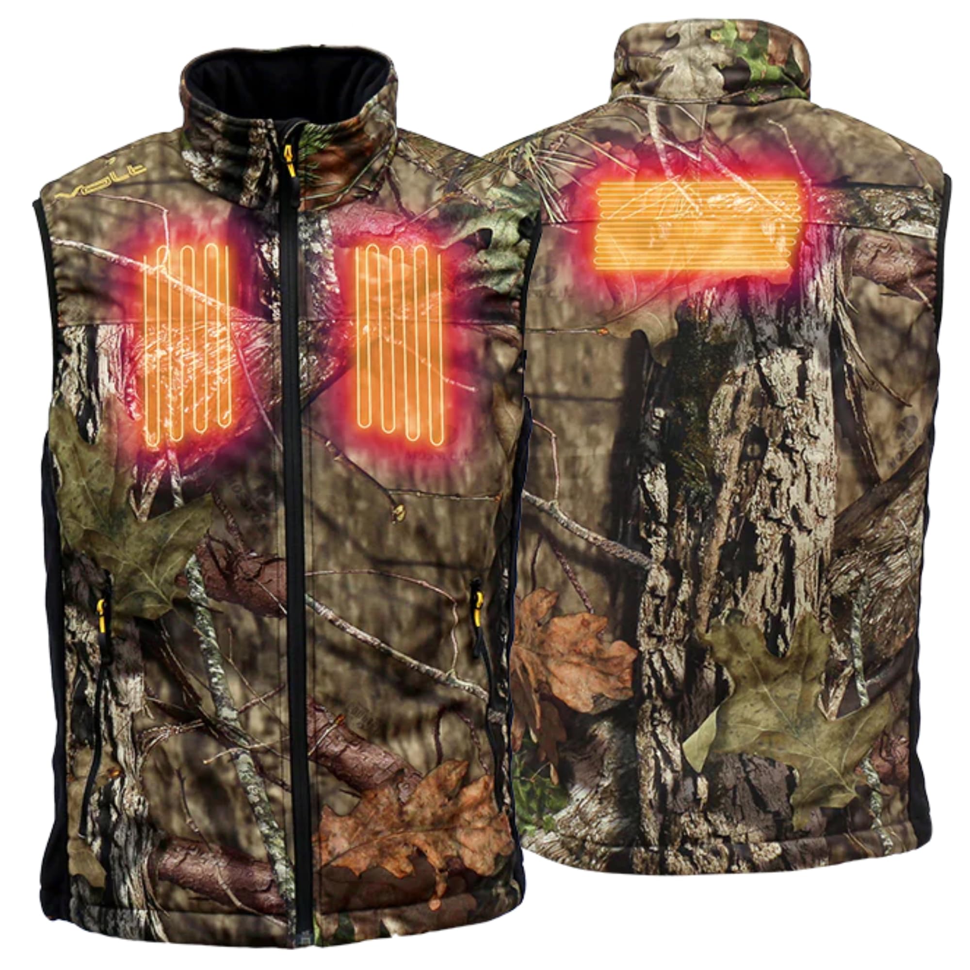 Volt Camouflage Heated Vest with Zero Layer Heat System - Warms Chest & Back - Perfect for Hunting, Hiking & Winter Outdoor Activities