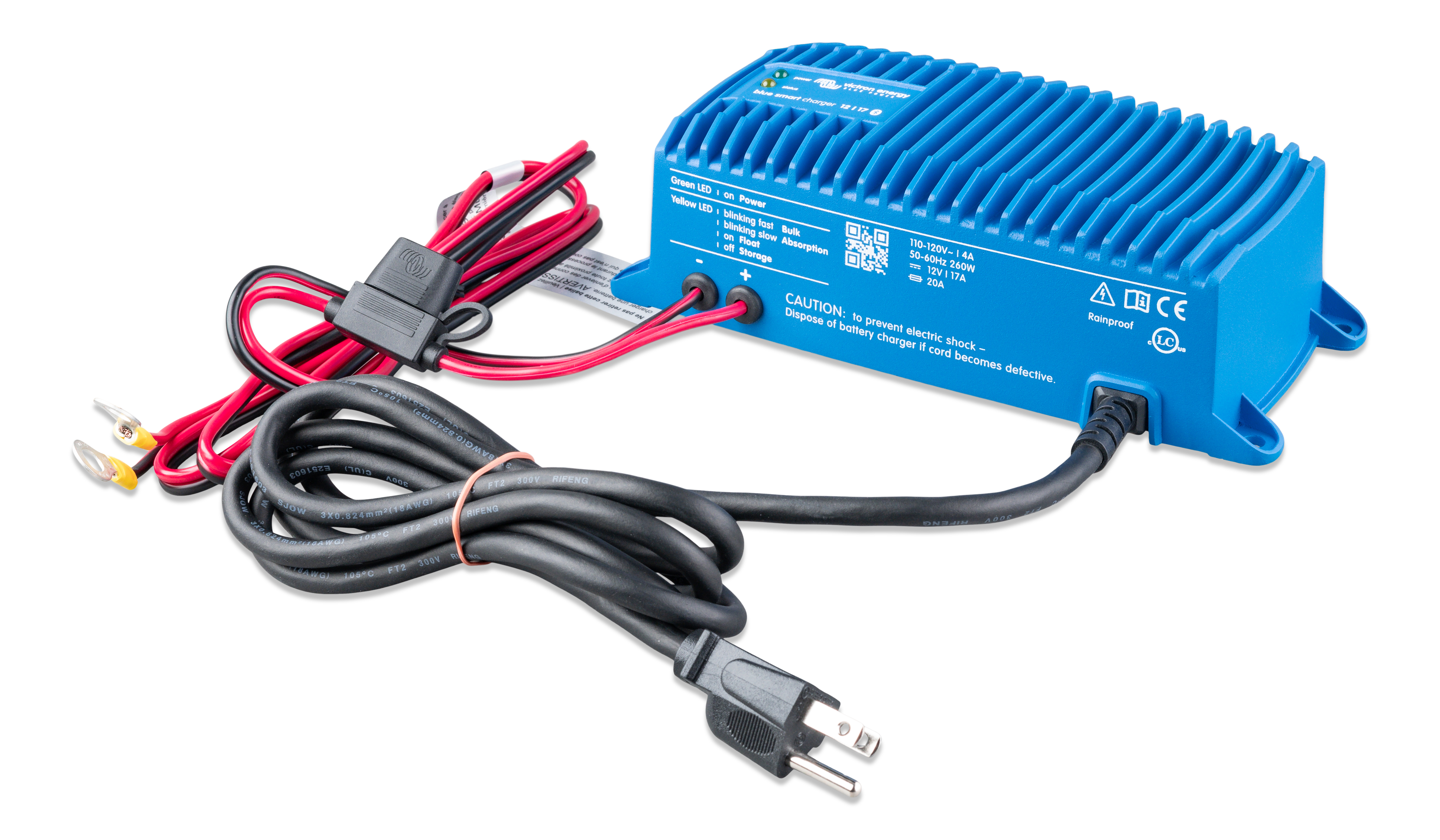 Victron Energy Blue Smart IP67 12V/25A Waterproof Battery Charger for Marine, RV, and Solar Systems | 230V AU/NZ Model BPC122547016 | Perfect for Boats, Campers & Off-Grid Power