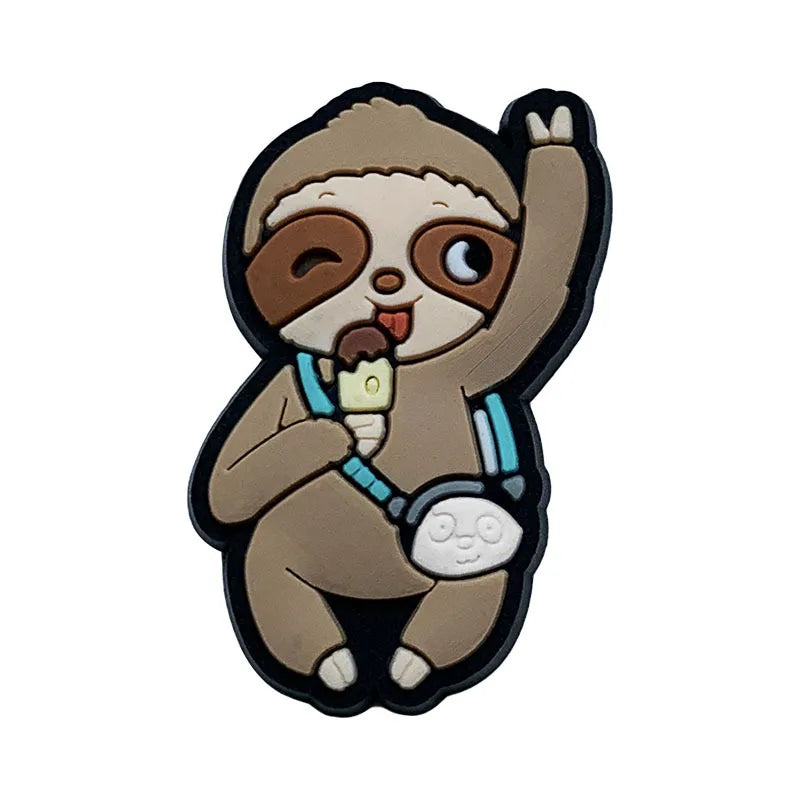 Adorable Sloth Shoe Charms for Crocs - Fun Jibbitz Accessories for Kids, Women & Men - Perfect for Sandals, Shoes & Party Favors - Great Gift Idea for Animal Lovers & Crocs Fans (Use for Everyday Wear, Beach Outings & Themed Parties)