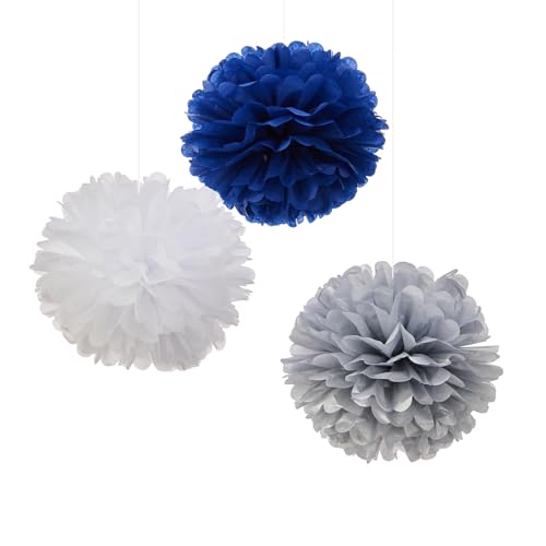 Blue, White, Silver