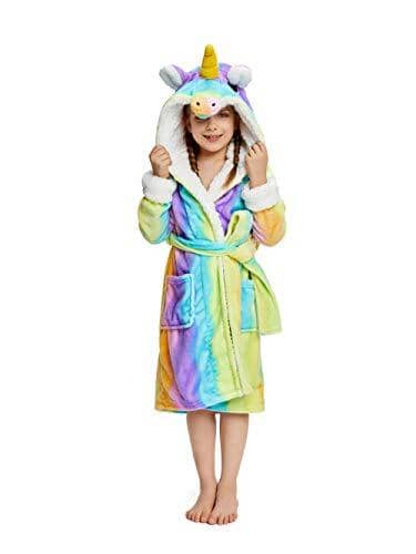 Soft & Cozy Princess Unicorn Bathrobe for Kids - Fast Priority Shipping - Perfect for Birthday Gifts, Spa Days & Bedtime Comfort
