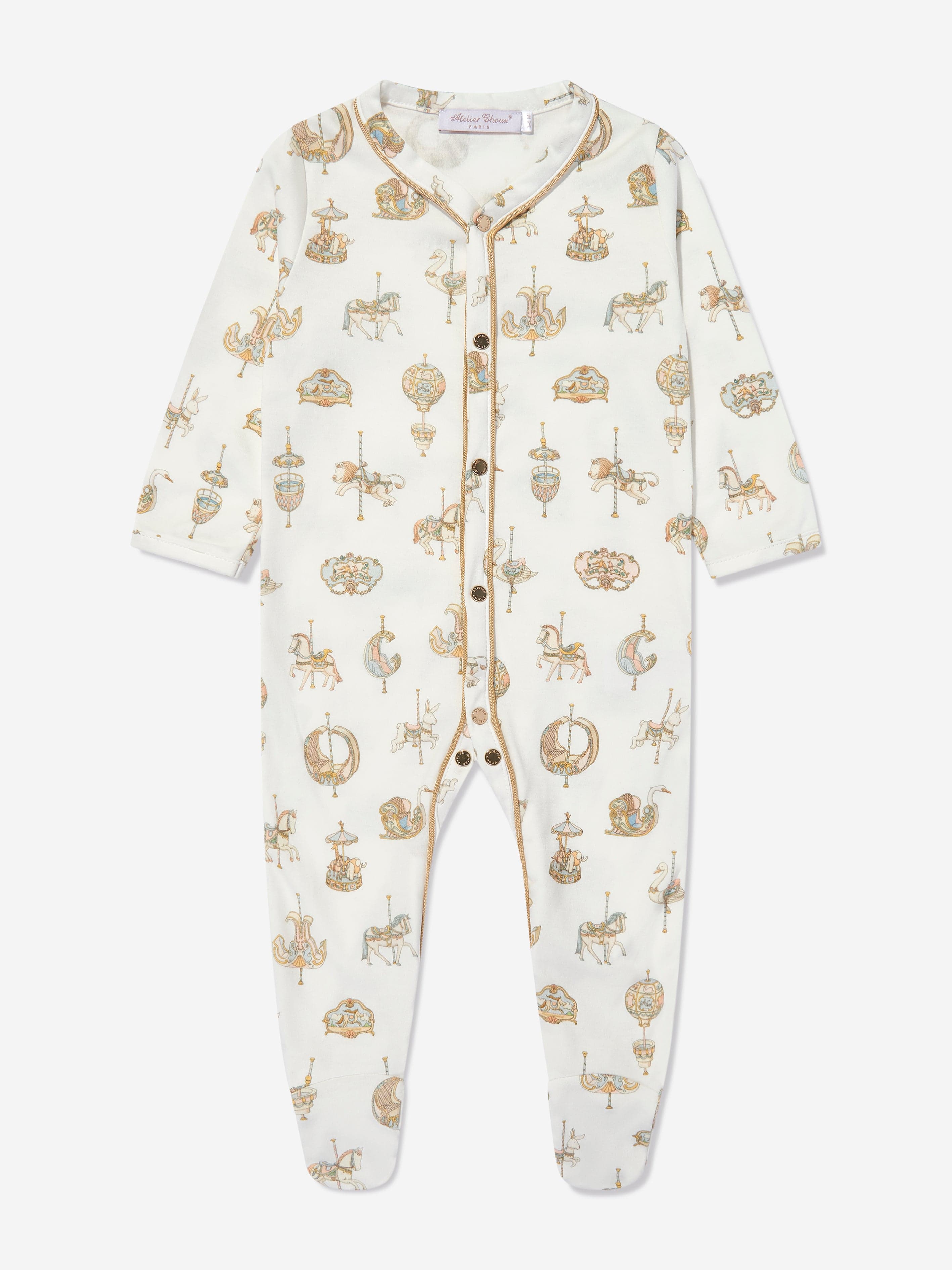 Atelier Choux Pink Carousel Baby Gift Set for Girls - Perfect for Newborns, Baby Showers & Special Occasions