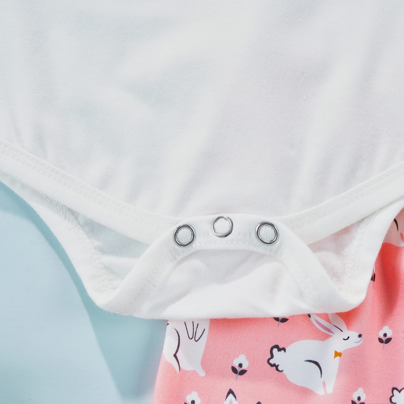 My First Easter Romper Outfit Set for Baby Boys & Girls - Bunny Bodysuit, Pants & Hat 3-Piece Cute Easter Clothes | Perfect for Easter Photos, Church & Family Gatherings