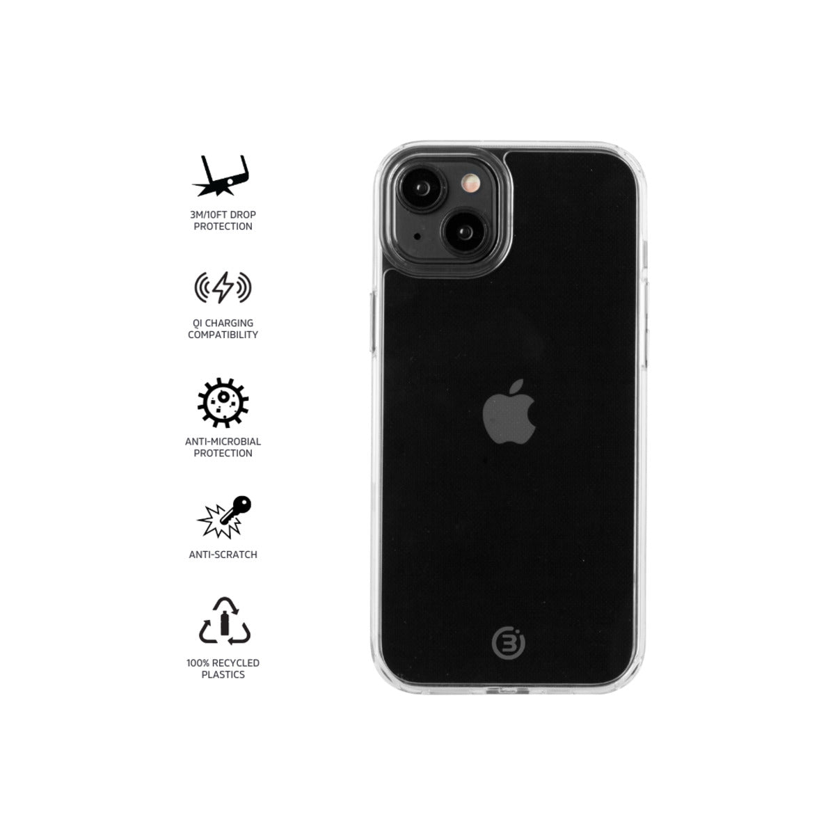 3sixT PureFlex Clear Case for Apple iPhone 15 Plus - Shockproof Protective Cover with Military-Grade Protection | Perfect for Everyday Use, Outdoor Activities & Travel