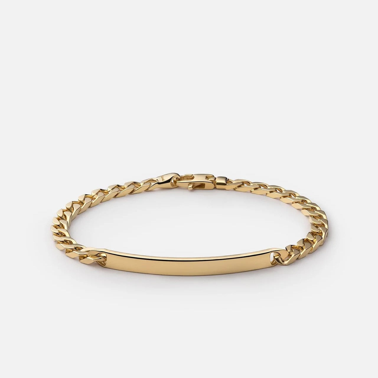 4mm ID Gold Chain Bracelet for Women & Men - Dainty Minimalist Jewelry for Everyday Wear, Stacking & Layering