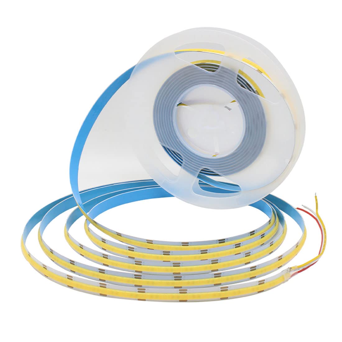 16.4ft/5m LED Strip Lights 2400 LEDs COB Light Strip - 48000LM Super Bright Dimmable Non-Waterproof LED Tape Light - Warm White 3500K - Even Lighting for Home, Bedroom, Kitchen, Cabinet, and Party Decorations