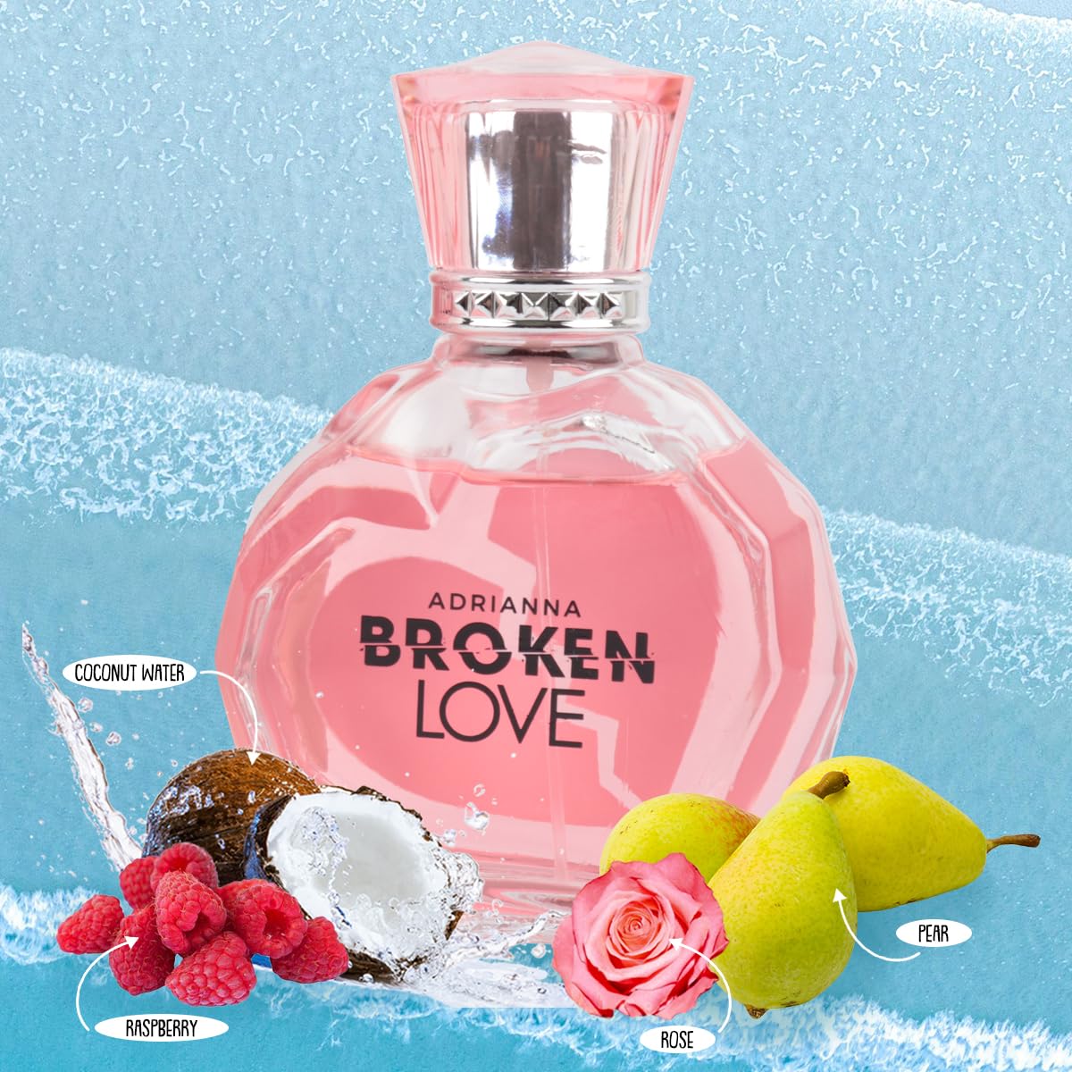 Adrianna Broken Love Eau De Parfum for Women - 3.4 oz Floral Fragrance Spray Perfume - Long Lasting Romantic Scent for Date Night, Evening Out & Special Occasions