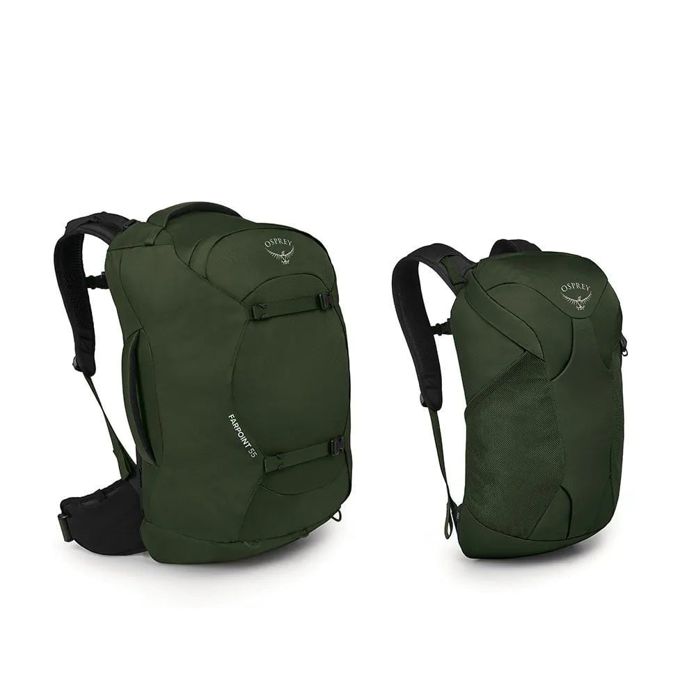 Osprey Farpoint 55 Travel Backpack for Men - Lightweight Hiking & Airplane Carry-On Backpack with Laptop Compartment | Perfect for International Travel, Camping & Outdoor Adventures