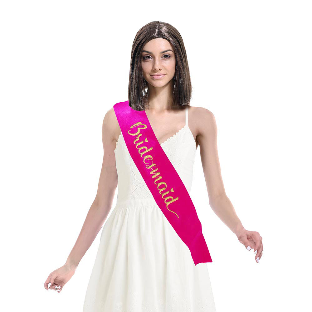Bridesmaid Party Sash - Elegant Wedding Bridal Party Accessories for Bachelorette & Bridal Showers - Perfect for Wedding Celebrations, Girls' Night Out & Special Occasions