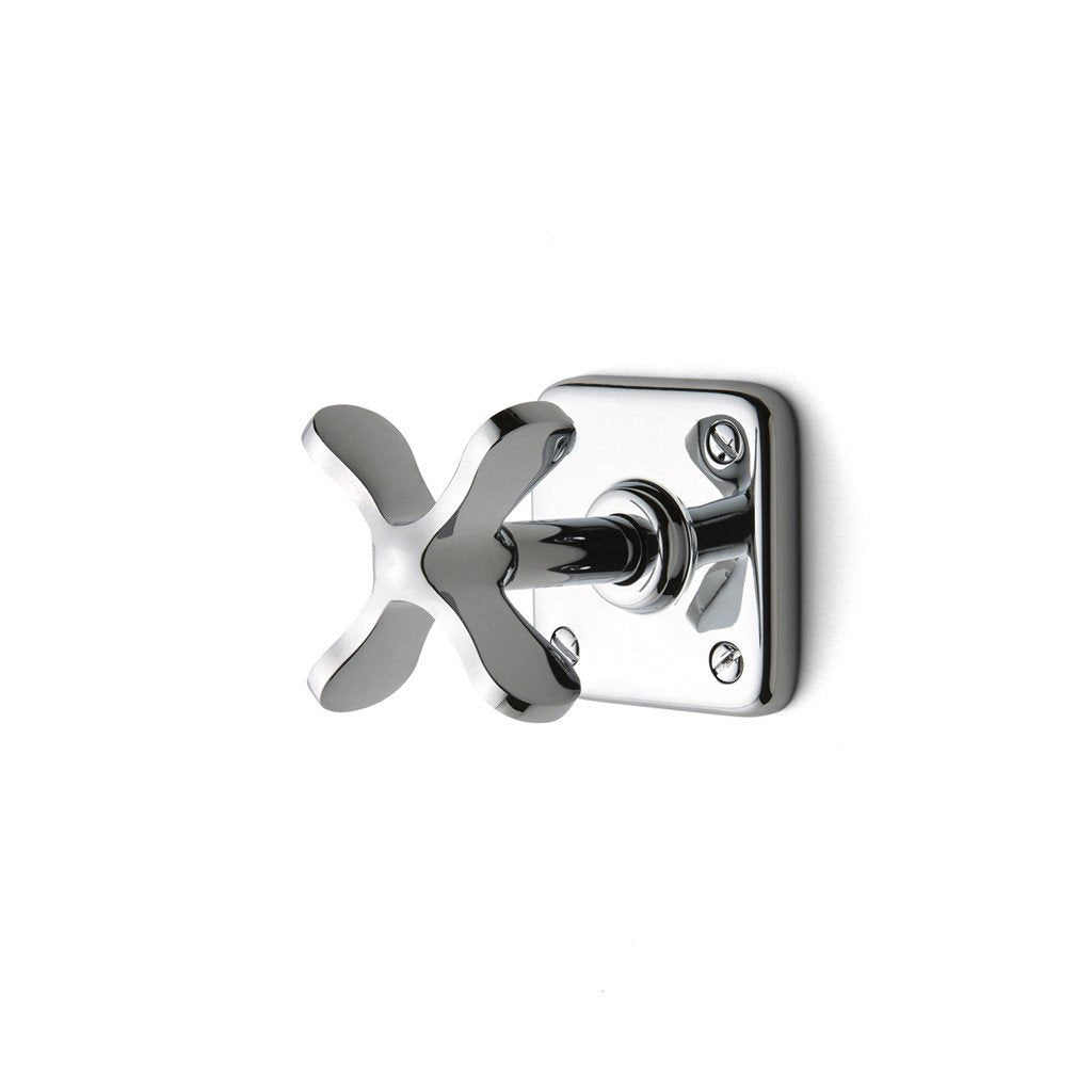 Waterworks Ludlow Volume Control Valve Trim with Metal Cross Handle in Matte Nickel - Bathroom & Kitchen Faucet Accessory for Modern Home Decor
