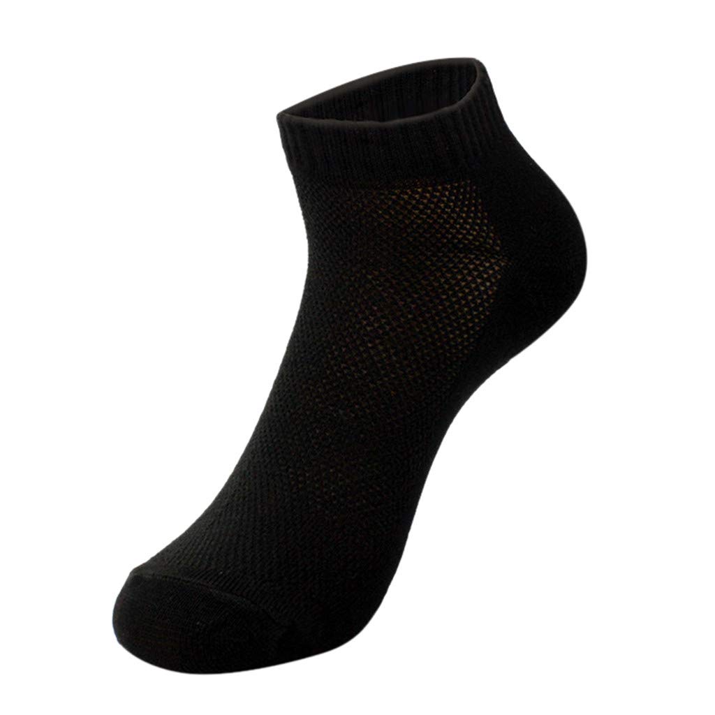 One Size Fits All Men's Stretchy Travel Socks - 5 Pairs Pack, Portable & Reusable Alternative to Disposable Socks for Hiking, Gym & Business Trips