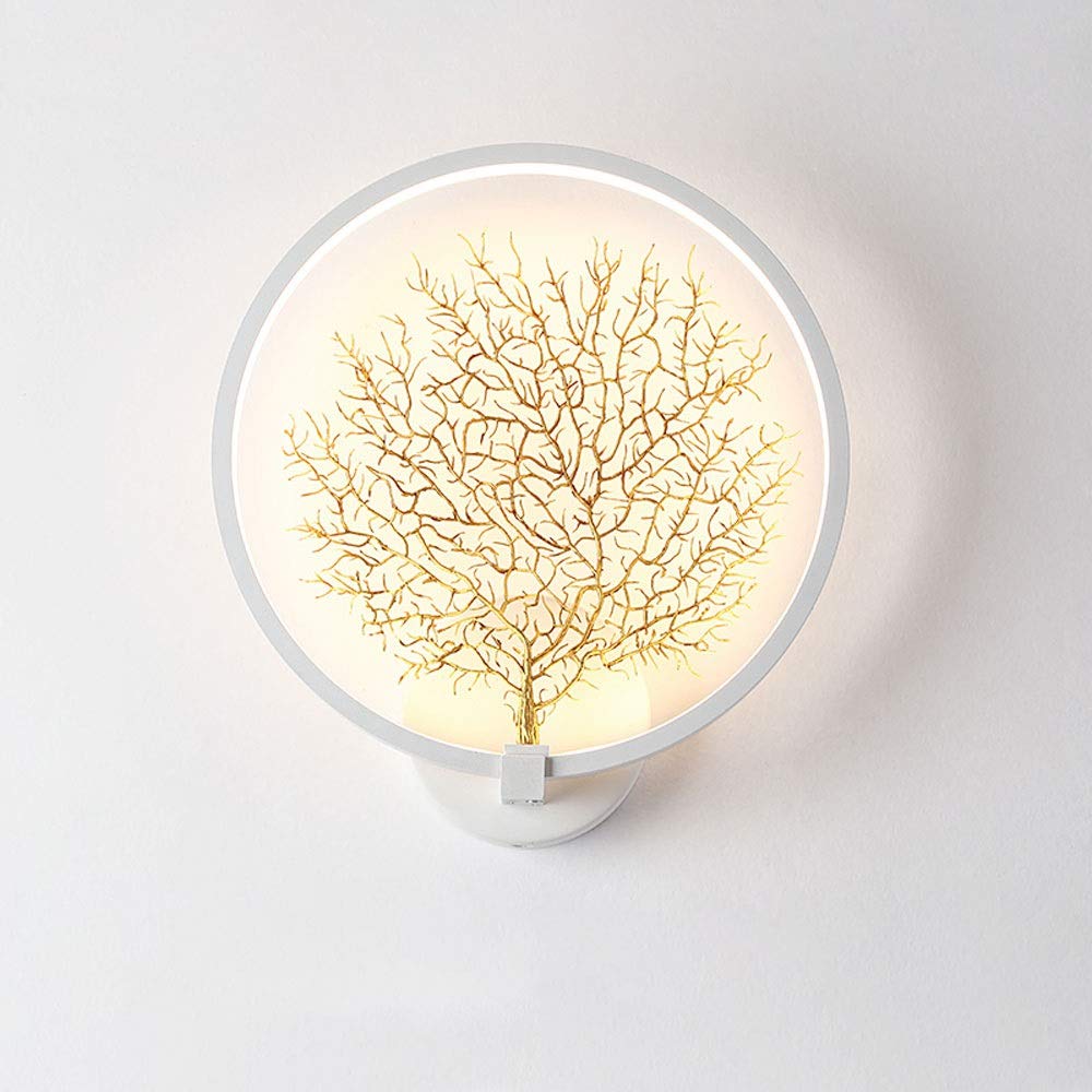Nordic Style Wall Mounted Light - Creative Sea Tree Design LED Wall Lamp for Living Room, Bedroom, Hotel & Restaurant Decor | Energy Efficient Indoor Lighting for Homes, Villas, Bars & Reading Spaces