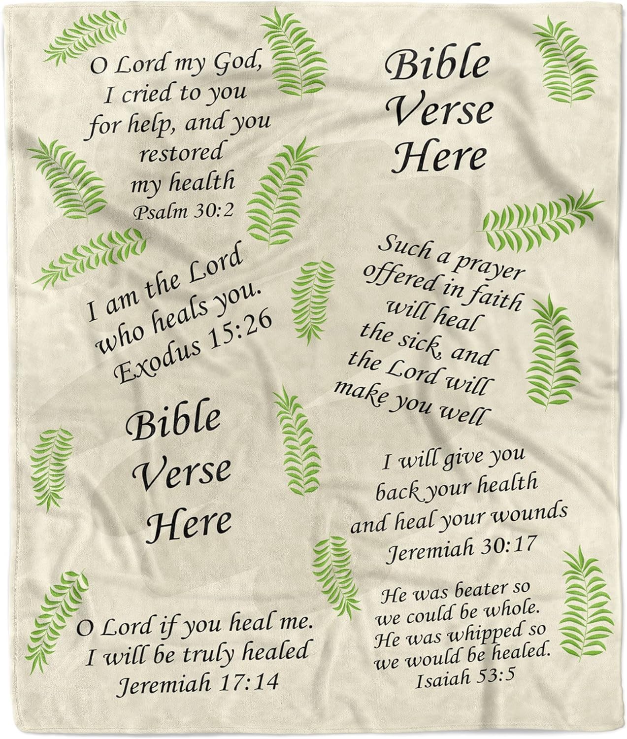 Personalized Christian Blanket with Name - Custom Inspirational Bible Verse Throw for Women - Religious Sympathy Gift with Spiritual Quotes - 60