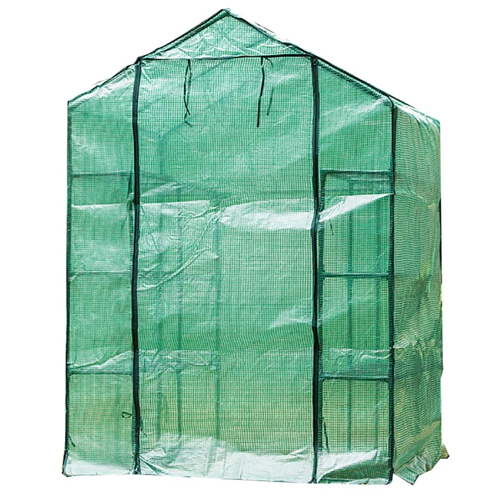 Large Walk-in Greenhouse for Outdoor Gardening - PE Cover with Shelves & Zipper Door | Winter Plant Protection & Year-Round Growing | Perfect for Backyards, Balconies & Small Farms