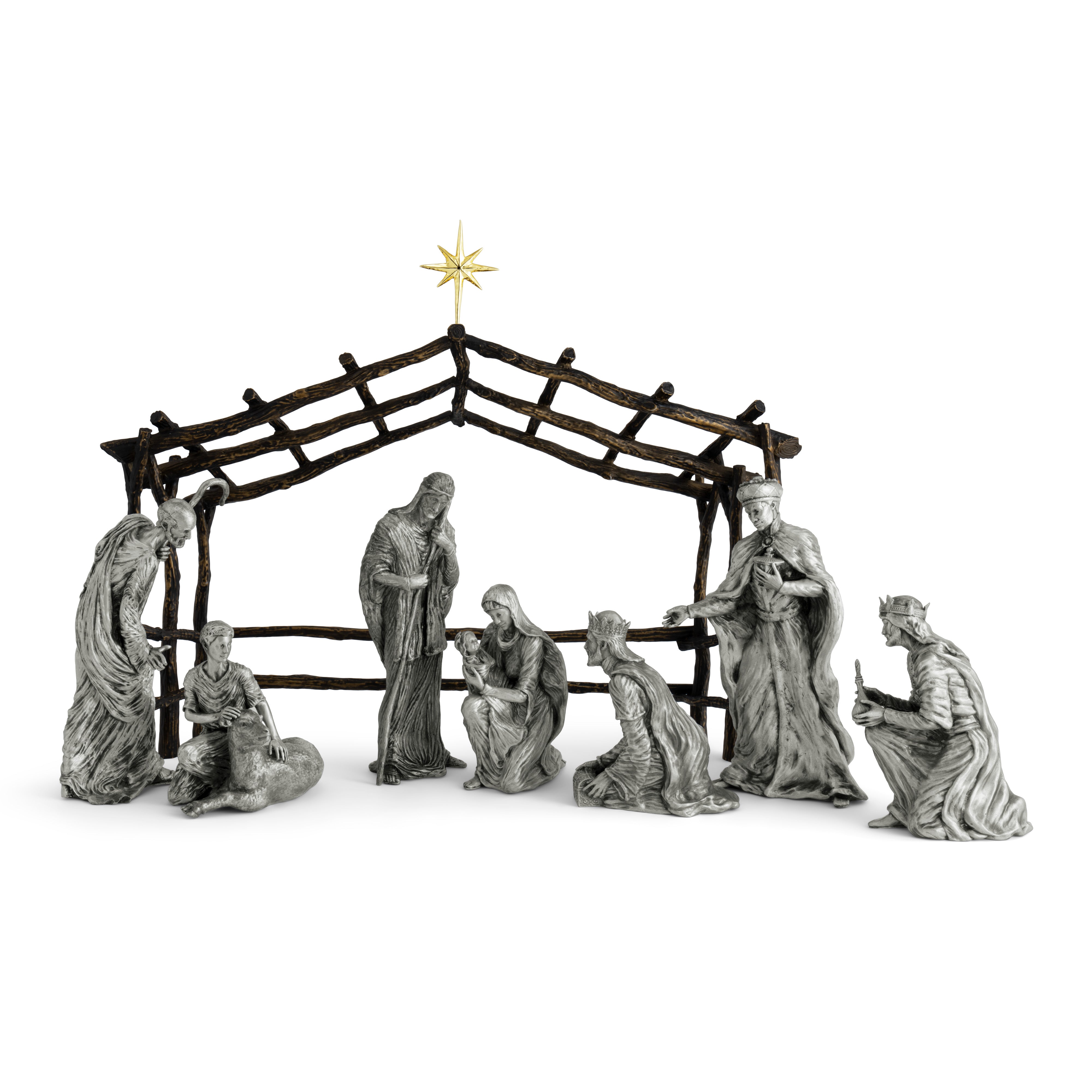 Nativity Set - Handcrafted Christmas Nativity Scene for Home Decor, Holiday Display & Gift - Perfect for Christmas Tree, Mantel, Tabletop & Church Decorations