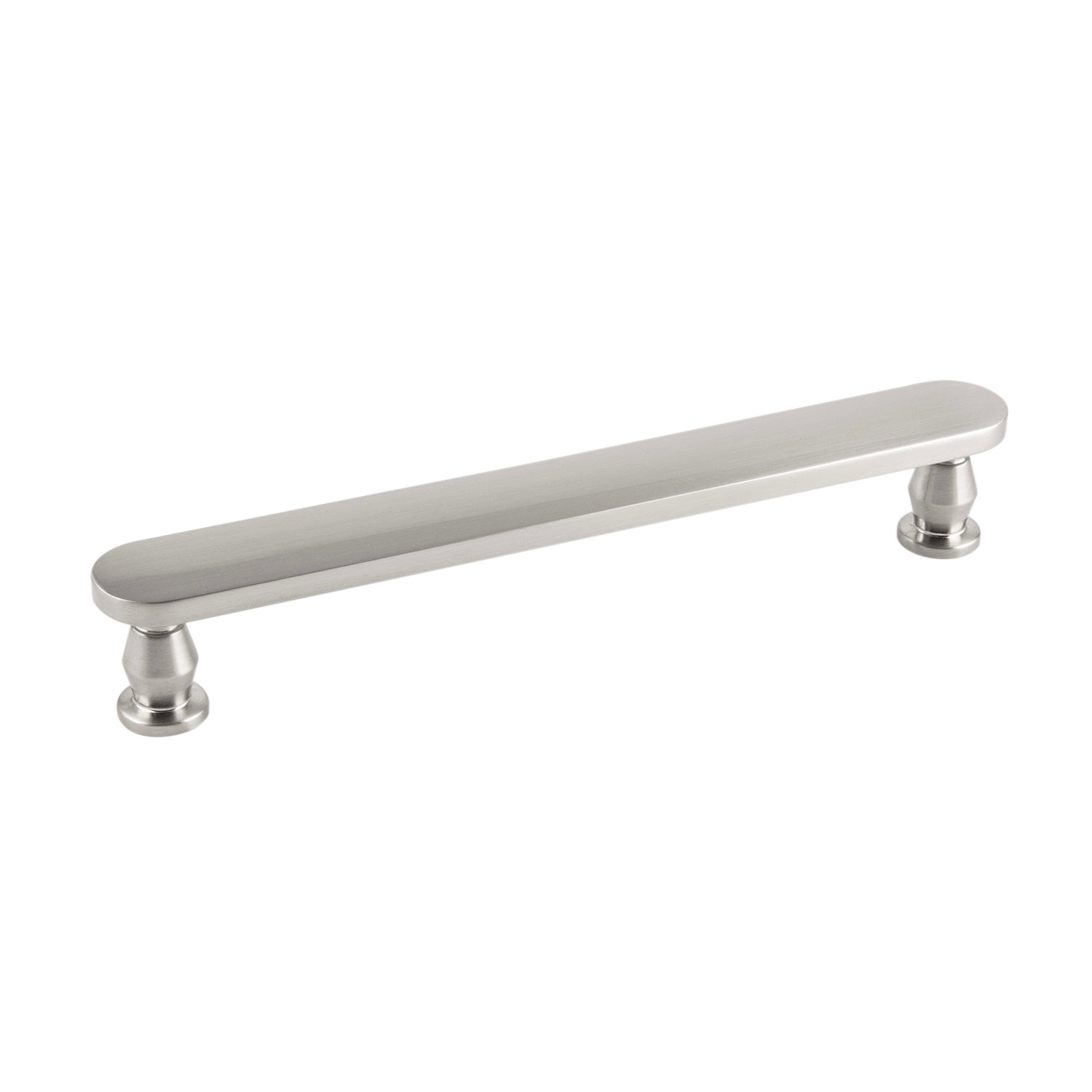 Anders Pull 6 5/16 Inch (160mm) Center to Center Cabinet Handle - Satin Nickel Finish - Perfect for Kitchen Cabinets, Drawers & Furniture Hardware