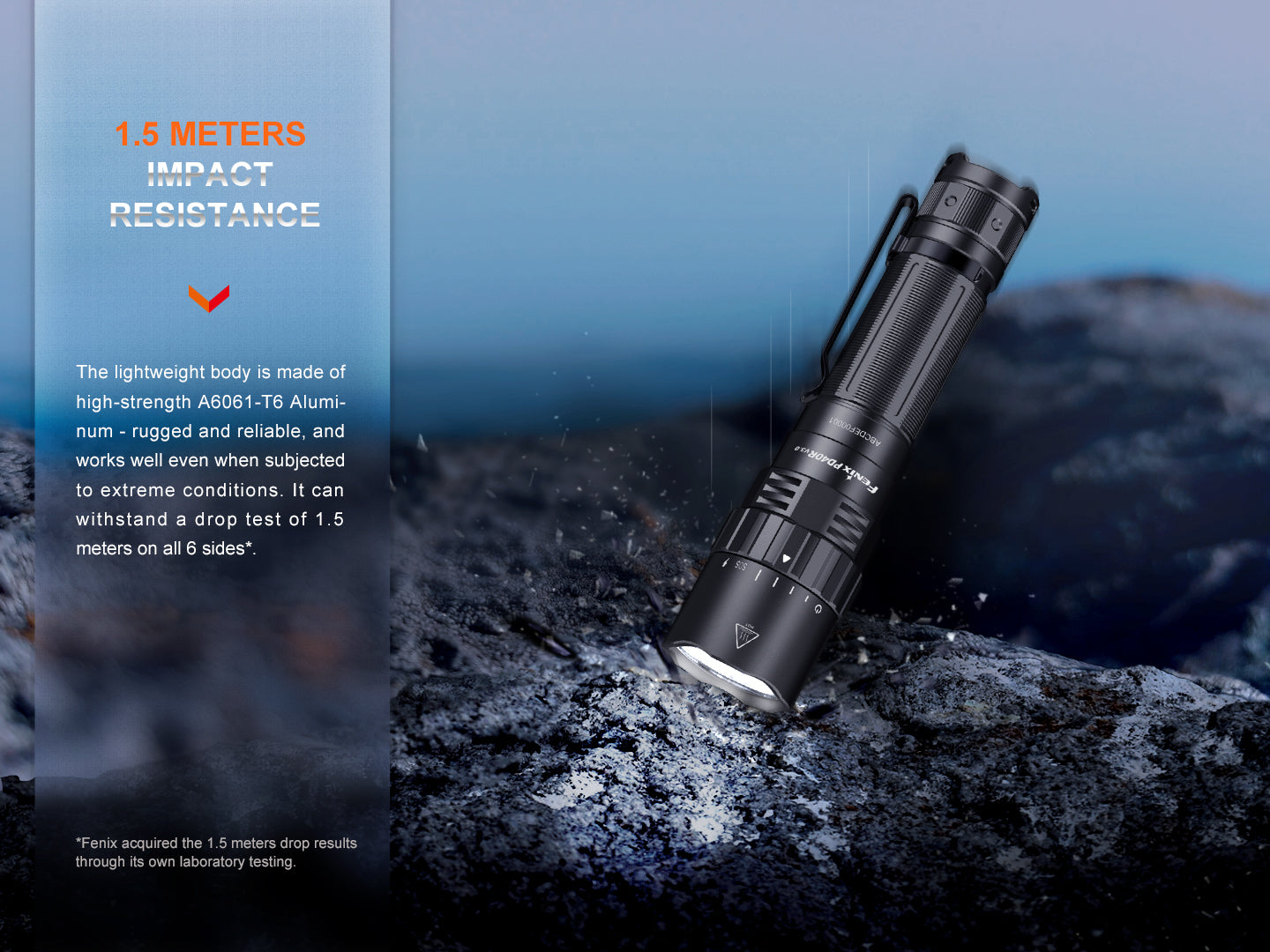 Fenix PD40R V3 Rechargeable Flashlight - 2000 Lumens, USB-C Charging, IP68 Waterproof Tactical Flashlight for Camping, Hiking, Emergency & Outdoor Adventures