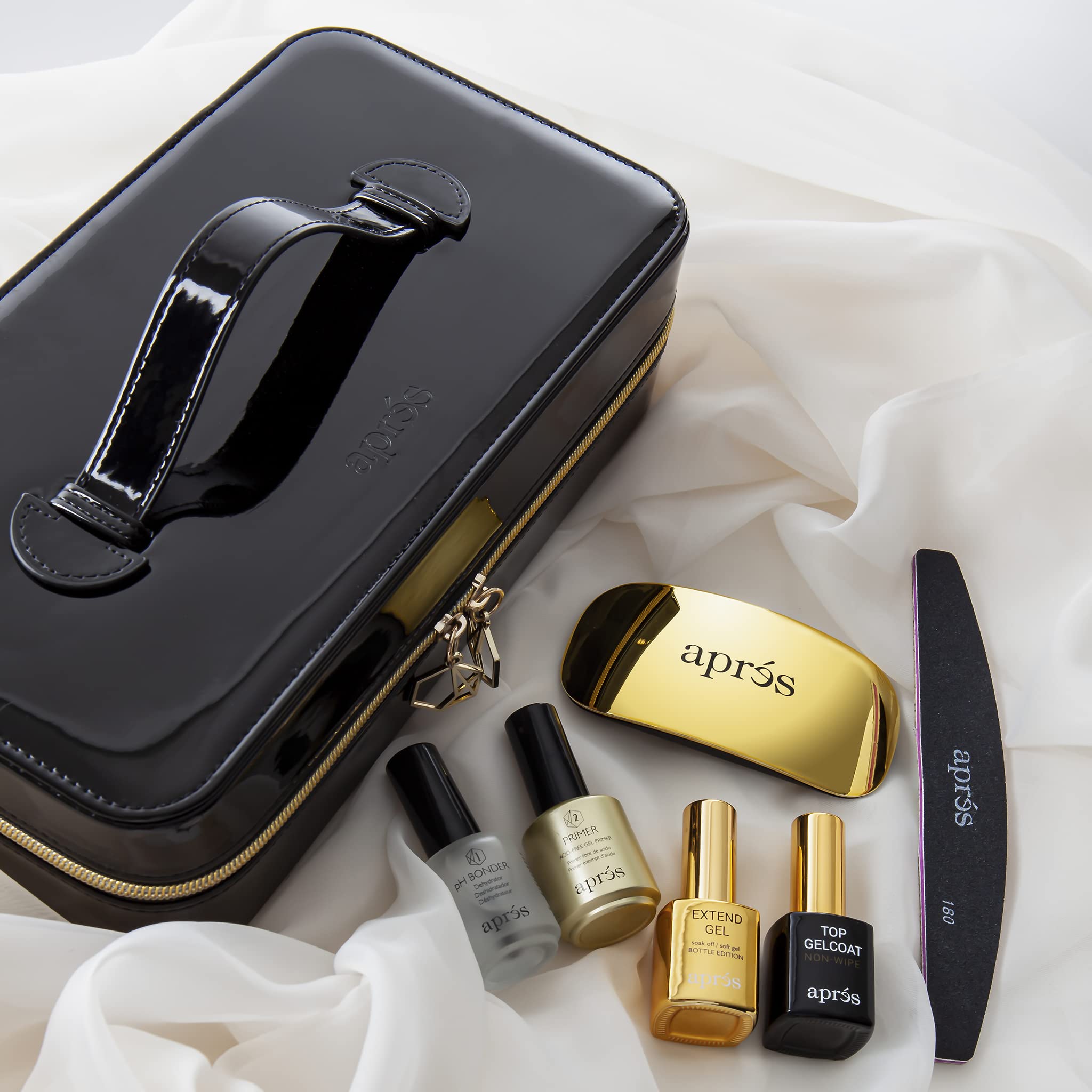 Apres Nail Gel-X Nail Extension Kit with 500 Natural Round Short Tips | Premium Quality Gel Nail Tips in 10 Sizes (0-9) | Professional Salon & DIY Home Manicure Set for Natural-Looking Nail Extensions