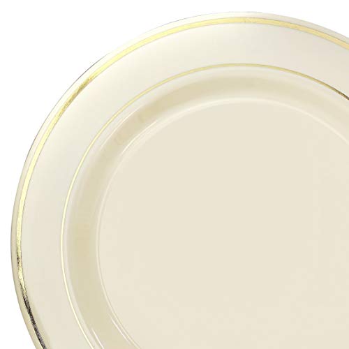 A3. Ivory & Gold Rim