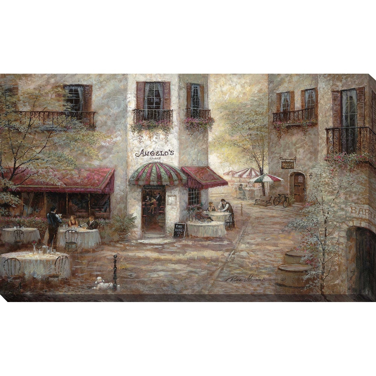 Angelos by Ruane Manning Canvas Wall Art Print - Premium Handmade Home Decor for Living Room, Bedroom & Office