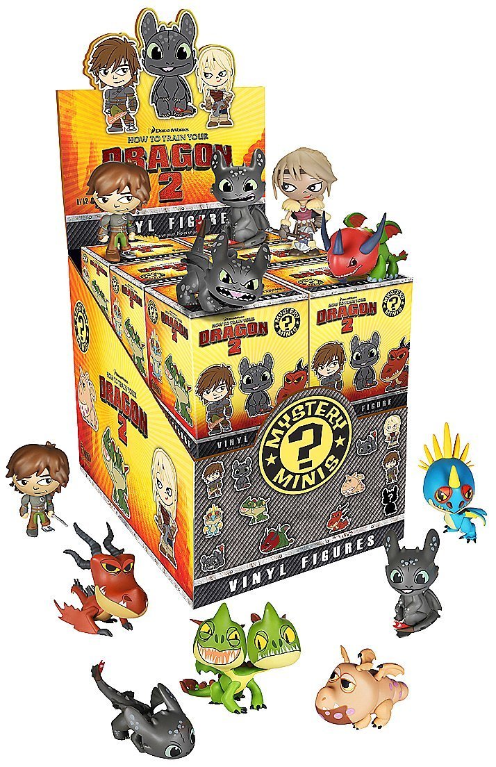 Funko How to Train Your Dragon 2 Mystery Blind Box Action Figures - 12-Piece Case Collectible Set for Kids & Fans - Perfect for Birthday Gifts, Movie Night Decor, and Toy Collections