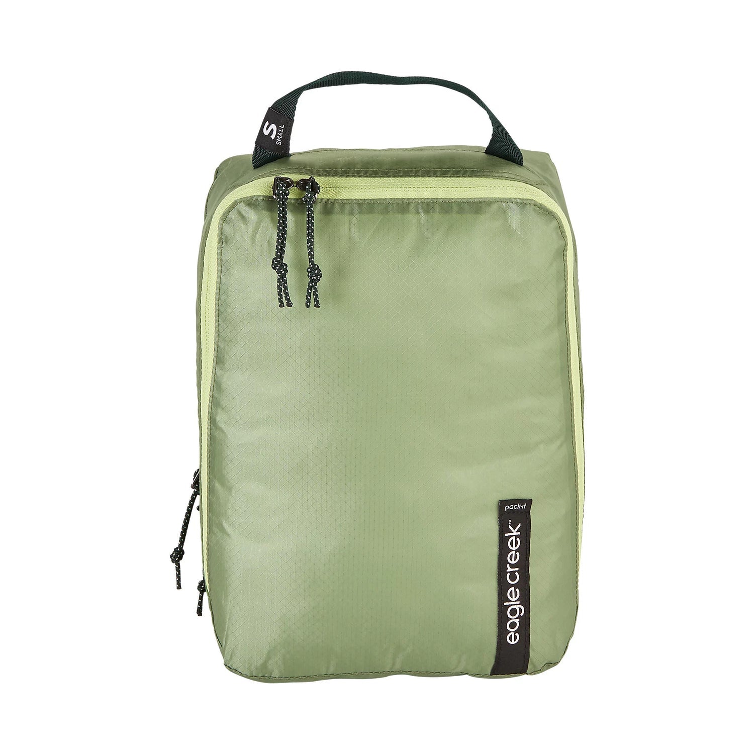 Eagle Creek Pack-It Isolate Clean/Dirty Cube S - Mossy Green | Travel Organizer for Clothes & Laundry | Perfect for Camping, Hiking & Backpacking