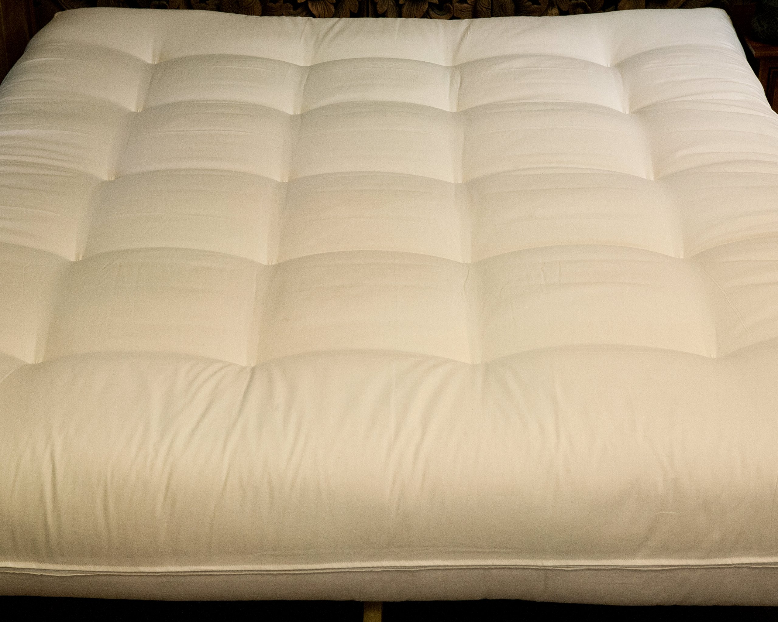 Natural Cotton Cloud Twin Size Futon - Soft & Comfortable Bed for Small Spaces, Guest Room or Dormitory | Alberta Furniture Collection